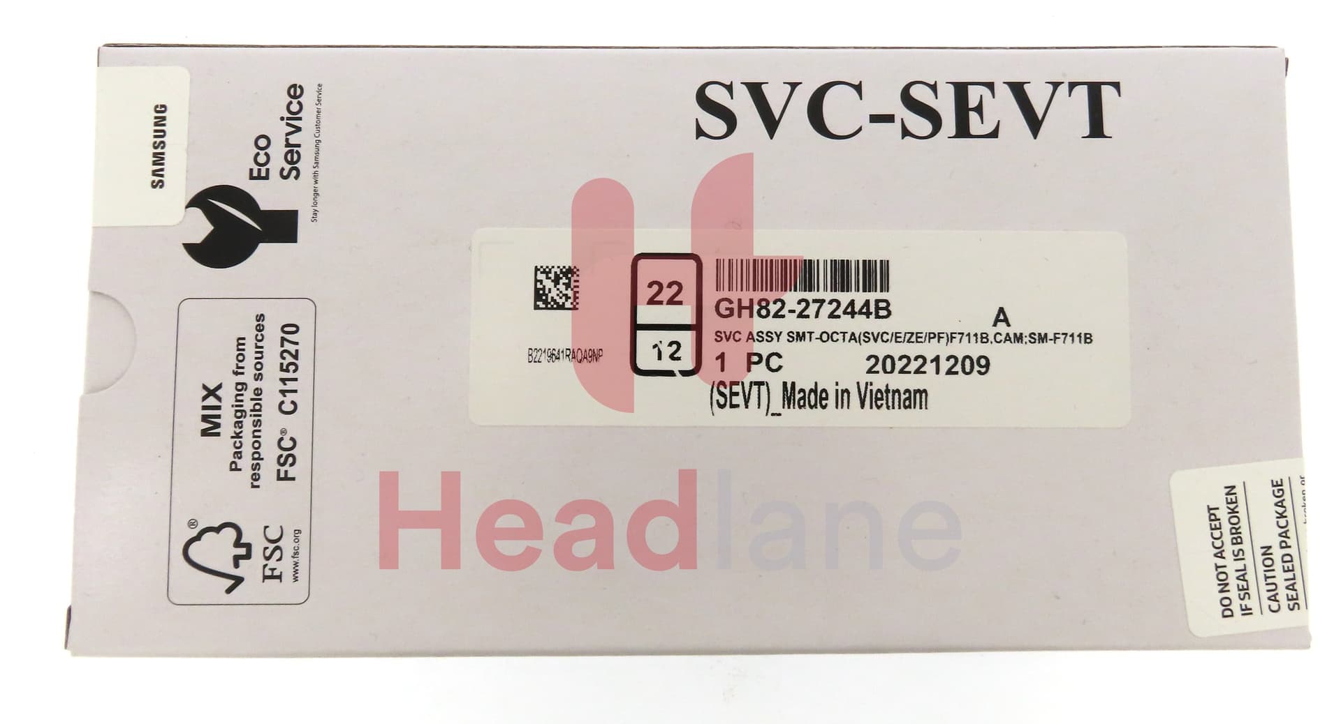 Samsung SM-F711 Galaxy Z Flip3 5G LCD Display / Screen + Touch - Cream (No Camera) - view 4