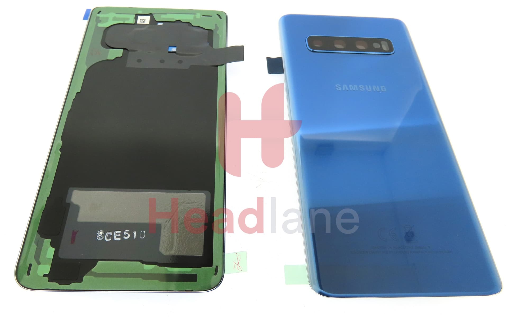 Samsung SM-G973 Galaxy S10 Back / Battery Cover - Prism Blue (DUOS) - view 3