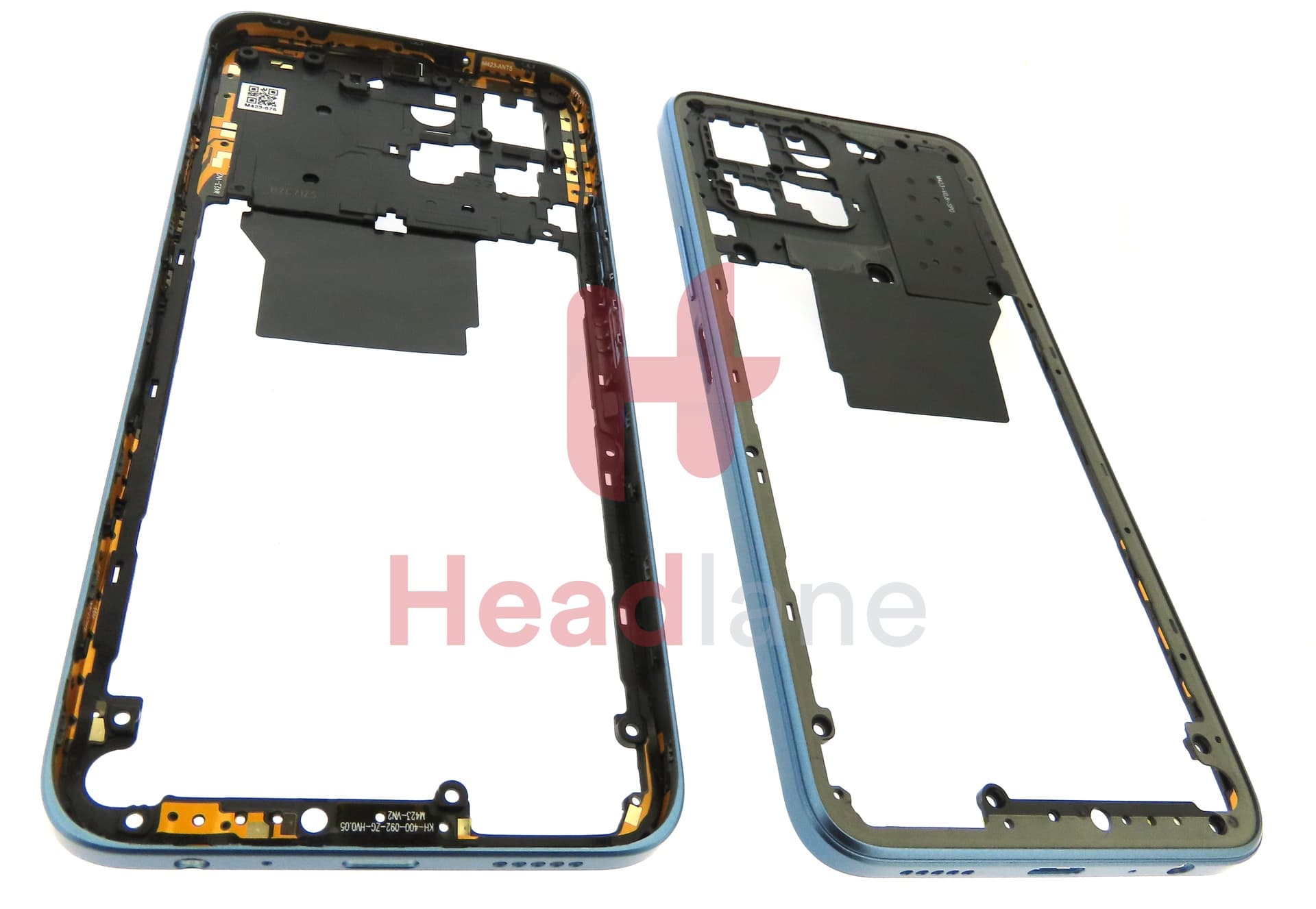 Honor X8 5G Middle Cover / Chassis + NFC Antenna - Blue - view 2