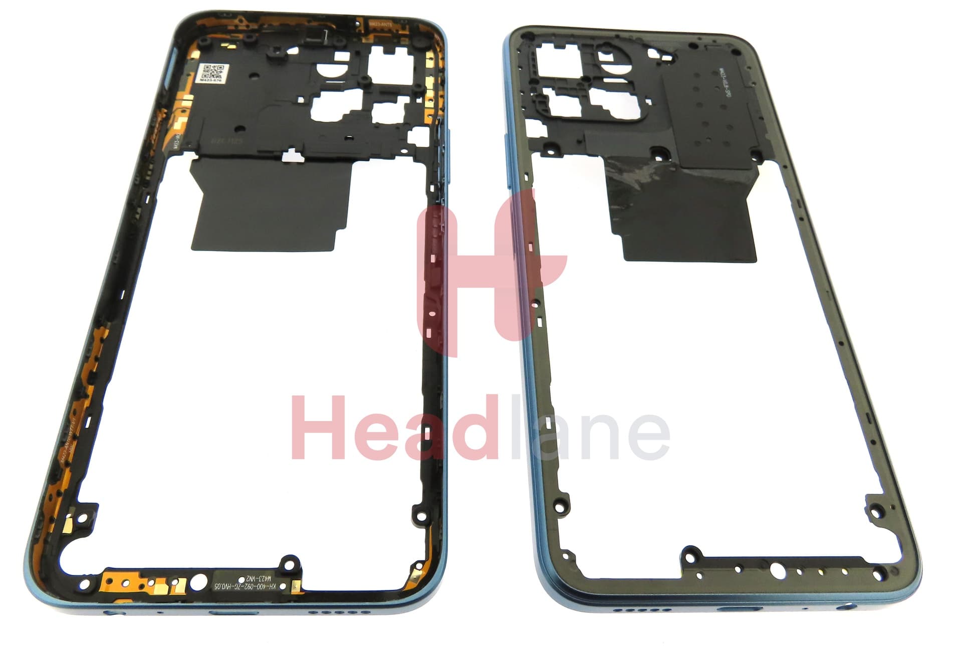 Honor X8 5G Middle Cover / Chassis + NFC Antenna - Blue - view 3