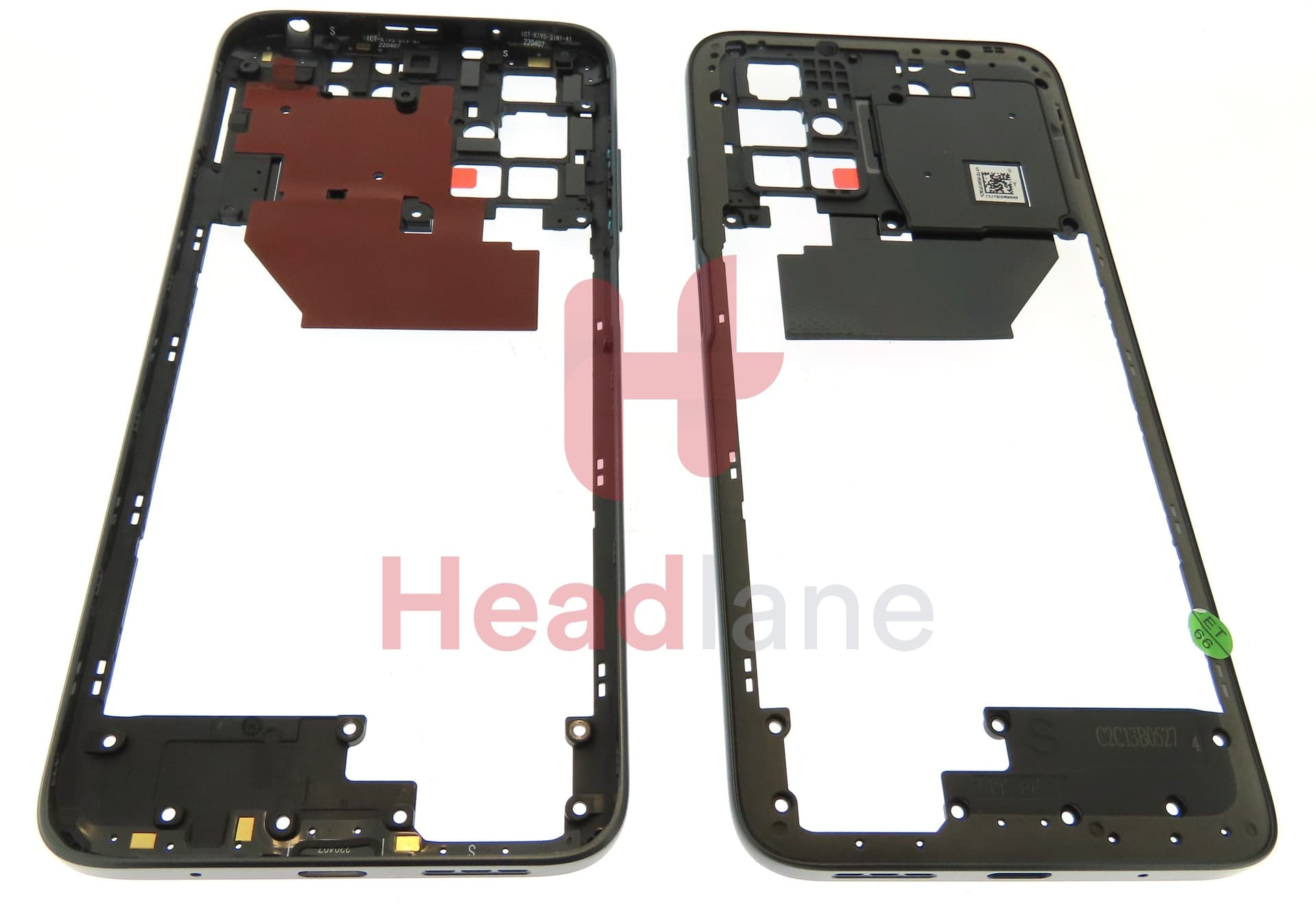 Xiaomi Redmi 10 (2022) Middle Cover / Chassis - Black - view 3