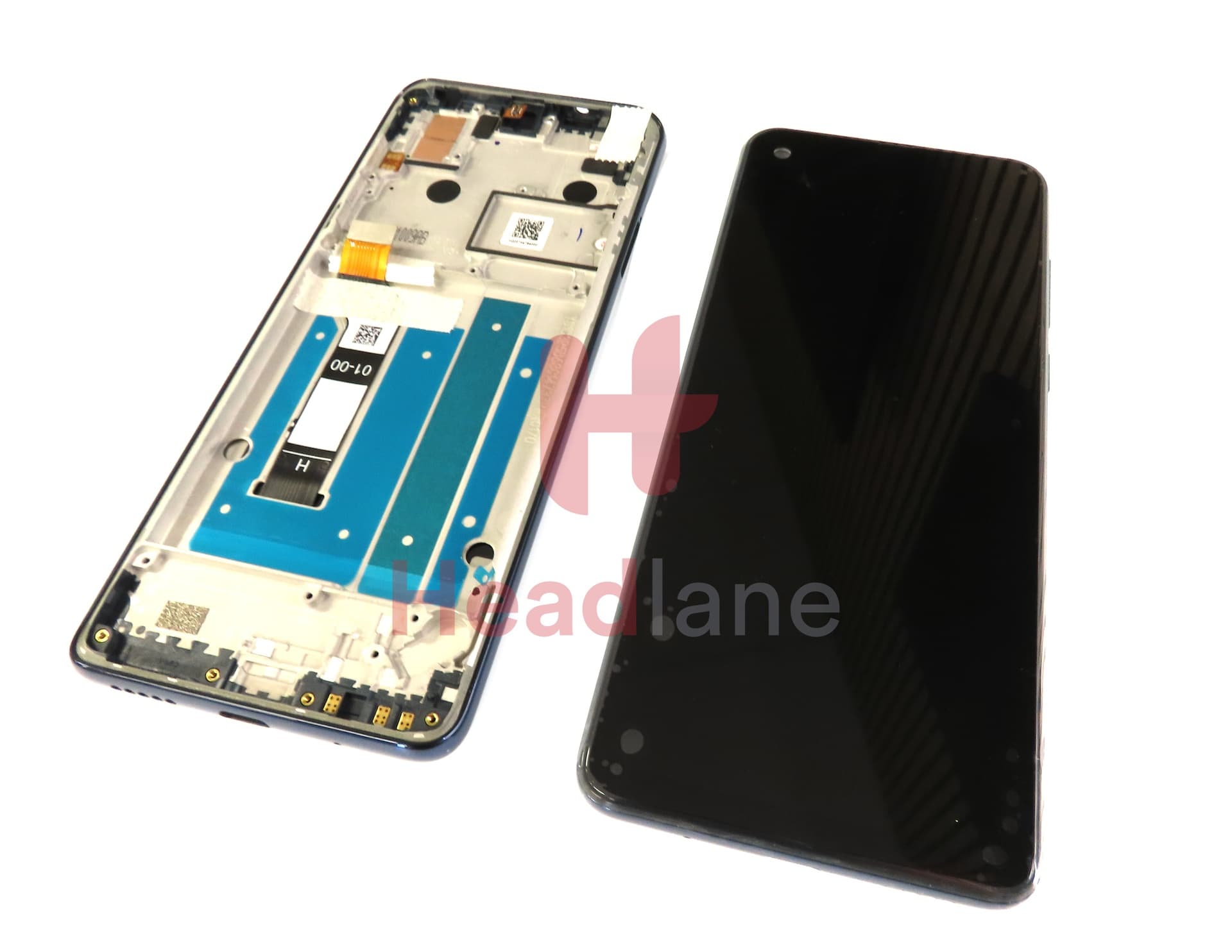 Motorola XT2013 One Action LCD Display / Screen + Touch - Blue - view 2