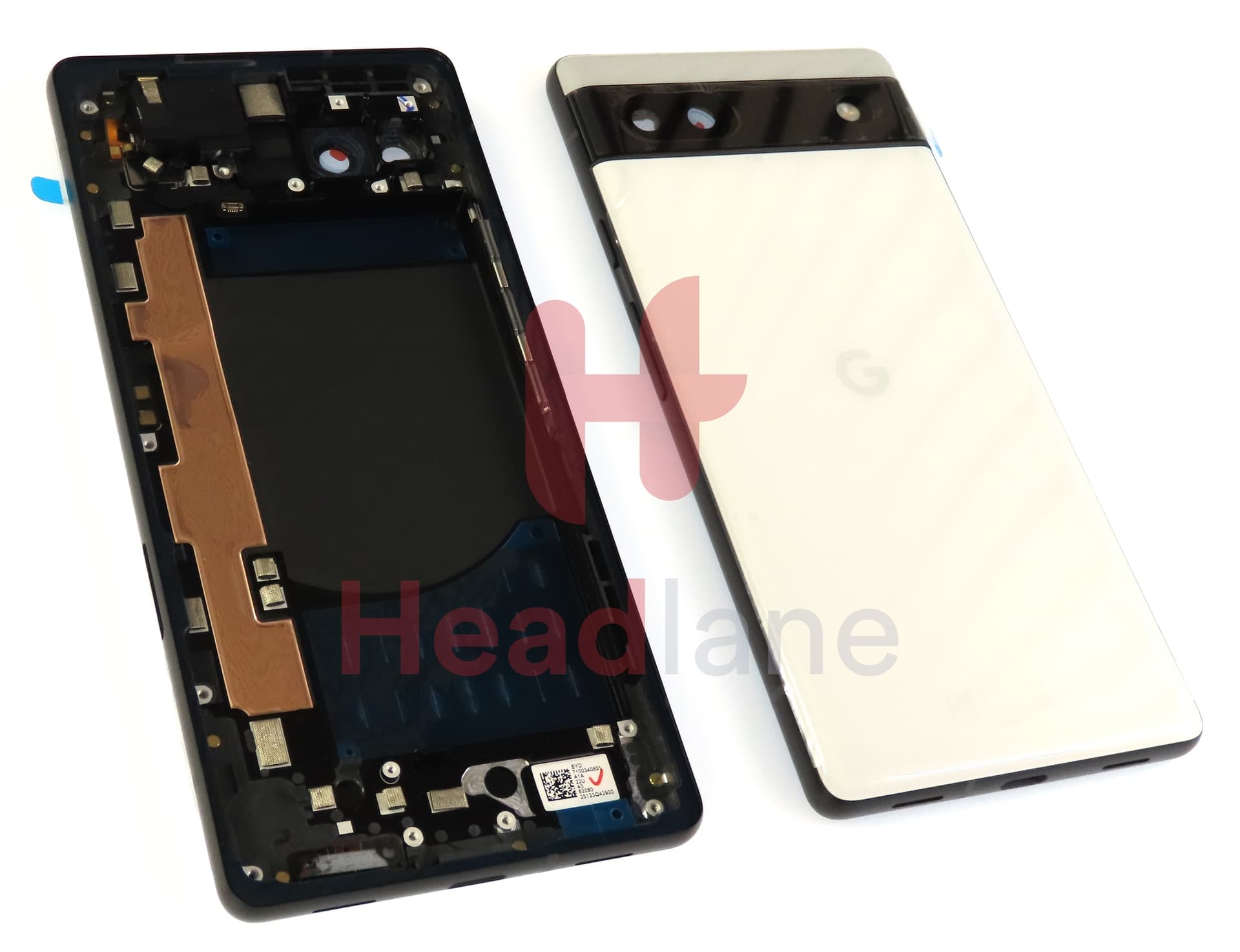 Google Pixel 6a Back / Battery Cover - Chalk - view 2