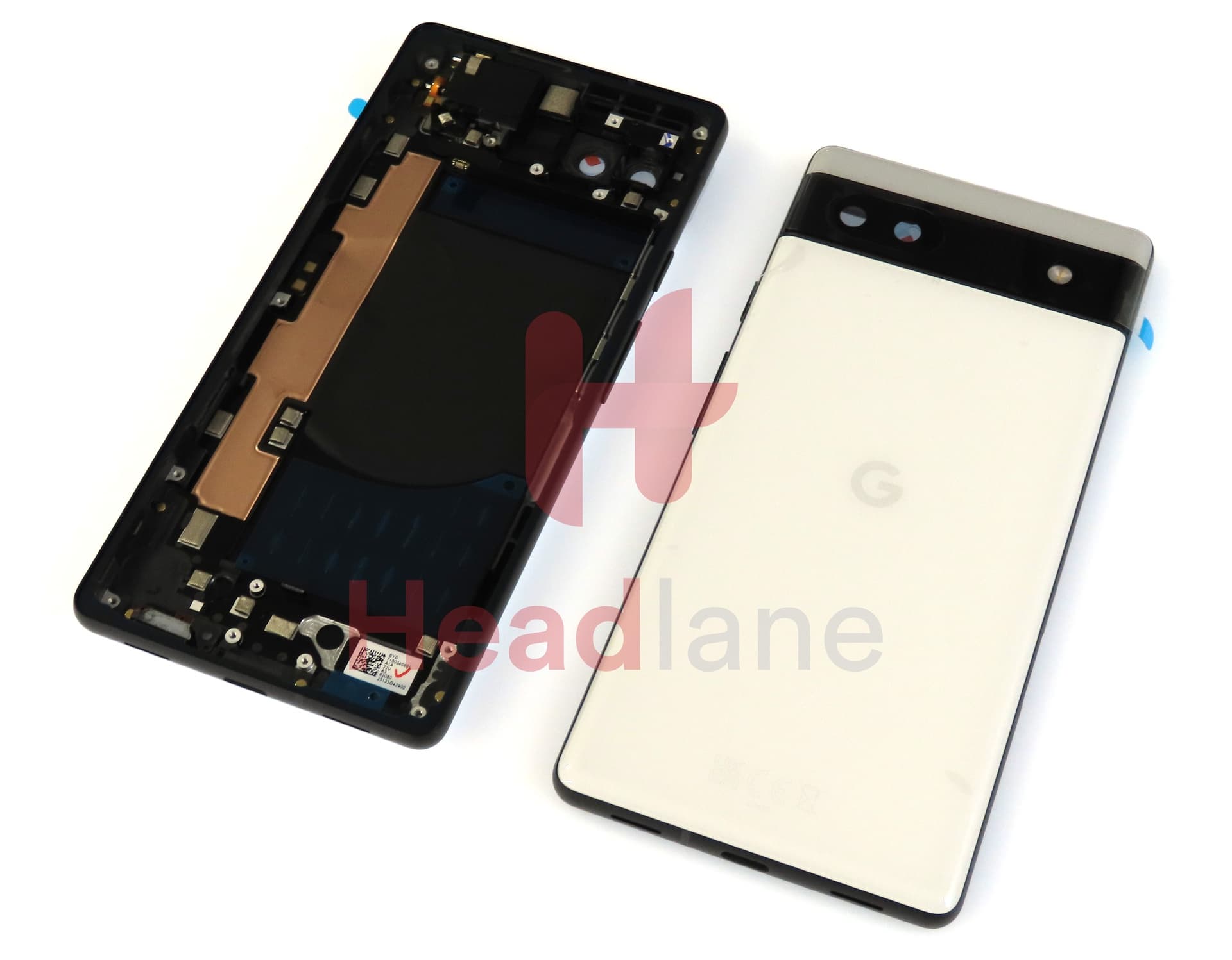 Google Pixel 6a Back / Battery Cover - Chalk - view 3