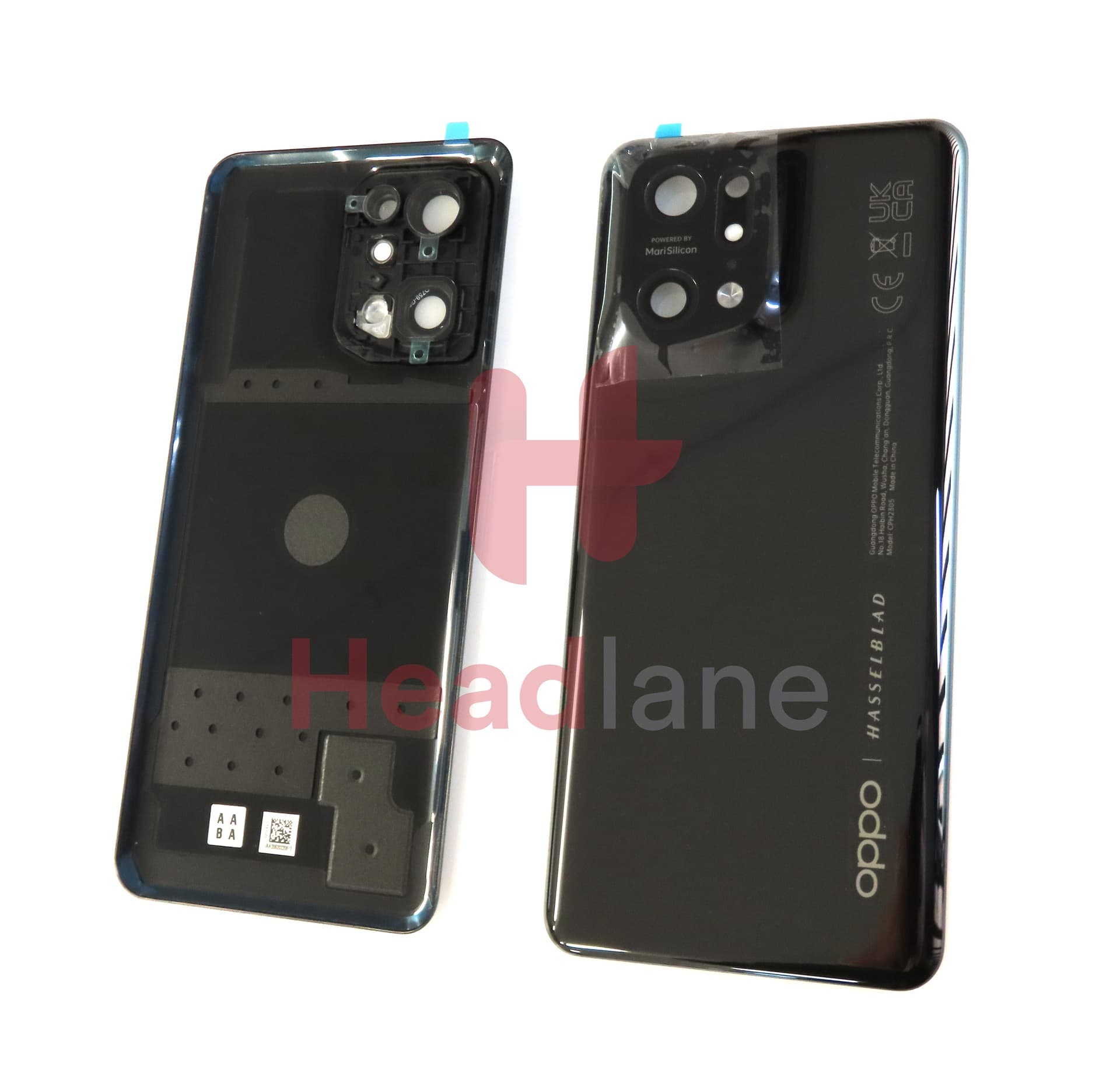 Oppo CPH2305 Find X5 Pro Back / Battery Cover - Black - view 2