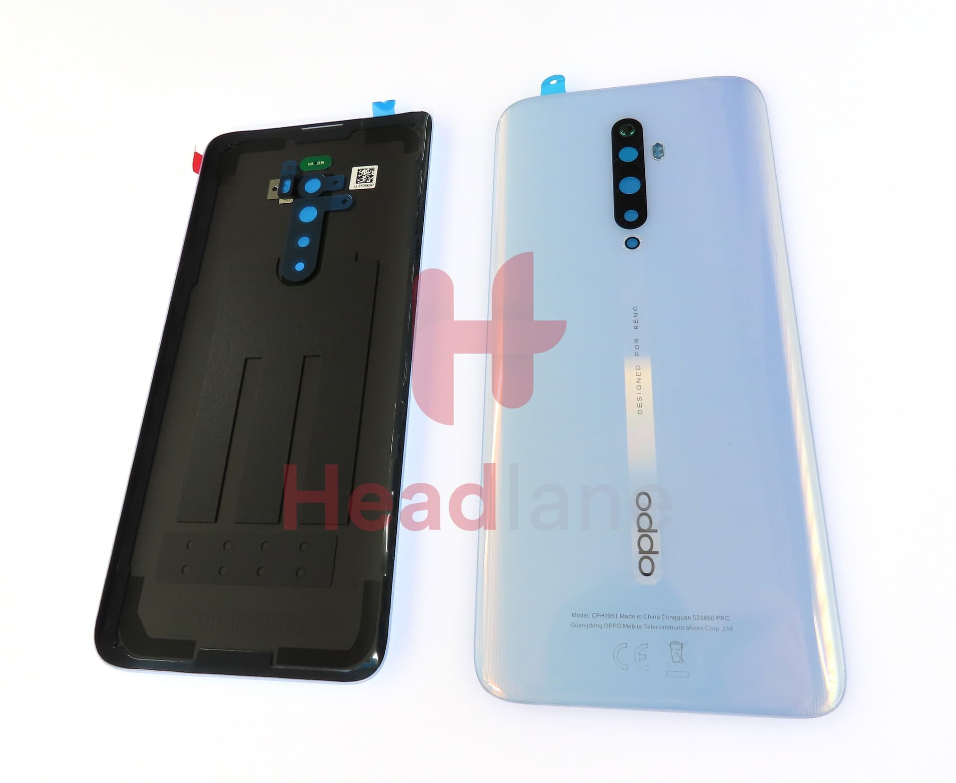 Oppo CPH1945 CPH1951 Reno2 Z Back / Battery Cover - Silver - view 2