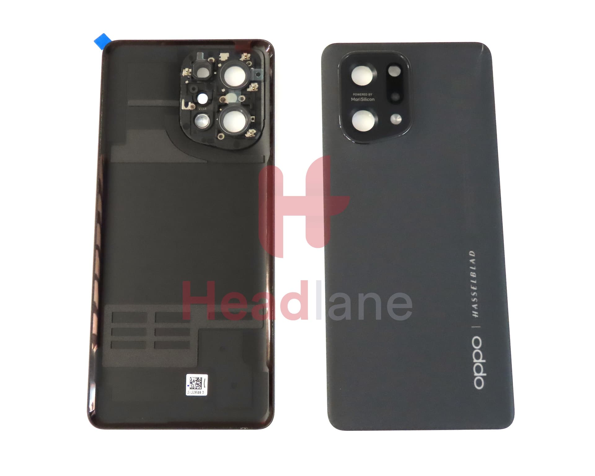 Oppo CPH2307 Find X5 Back / Battery Cover - Black - view 2