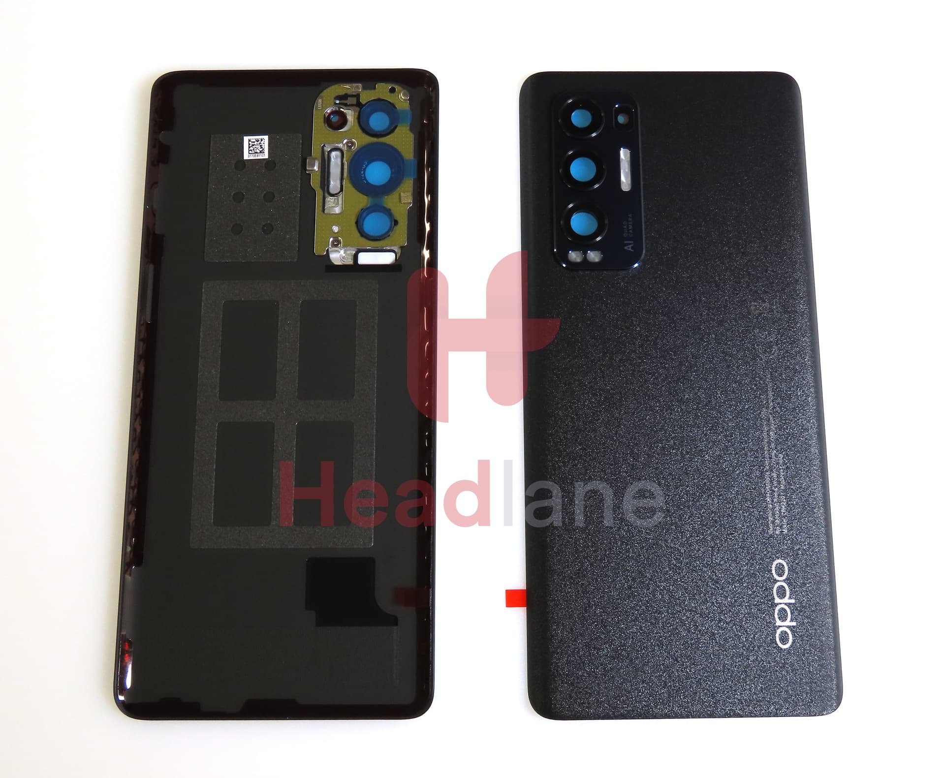 Oppo CPH2207 Find X3 Neo Back / Battery Cover - Black - view 2
