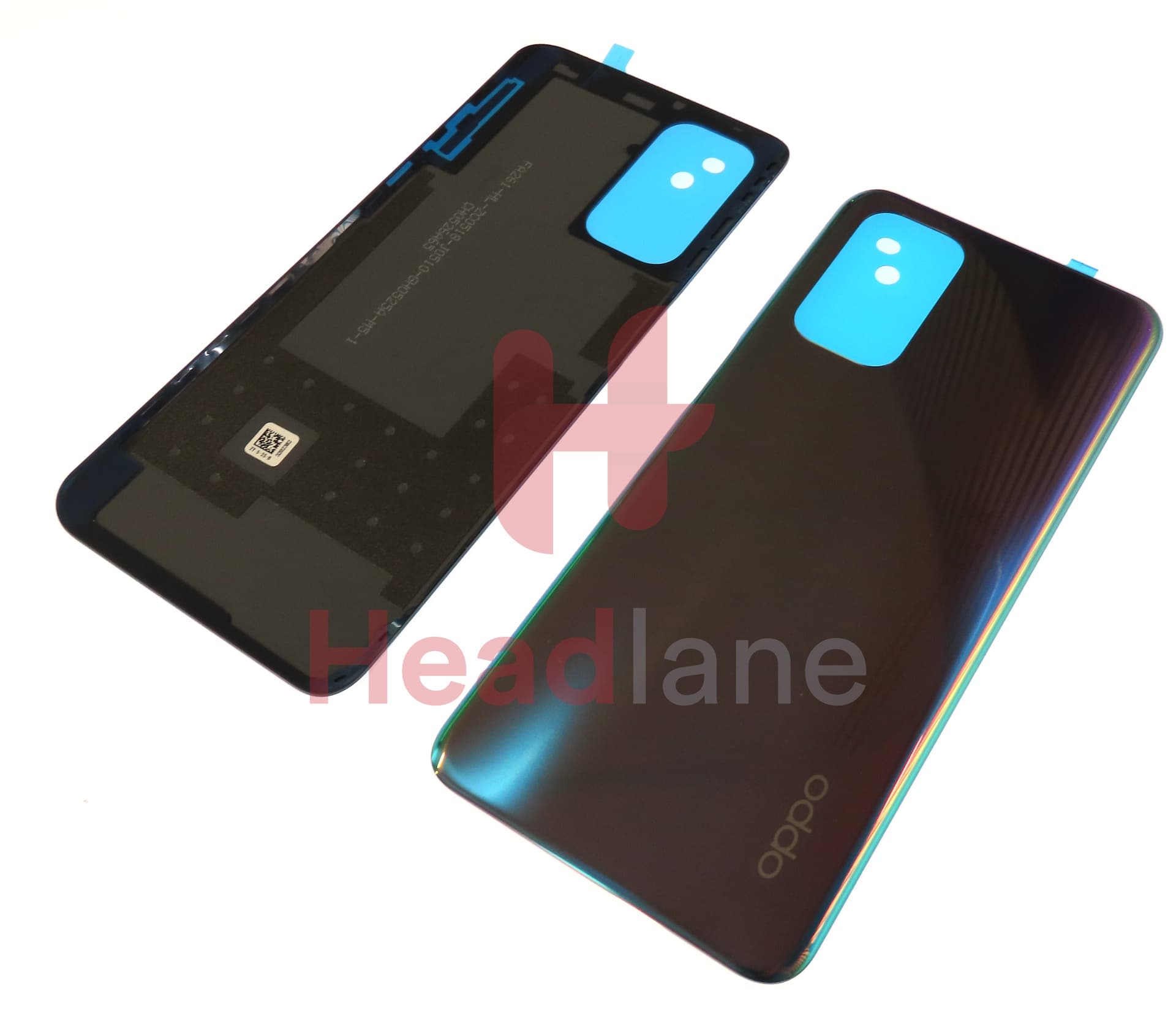 Oppo CPH2195 CPH2263 CPH2197 CPH2303 A54 5G A74 5G Back / Battery Cover - Green / Purple - view 2