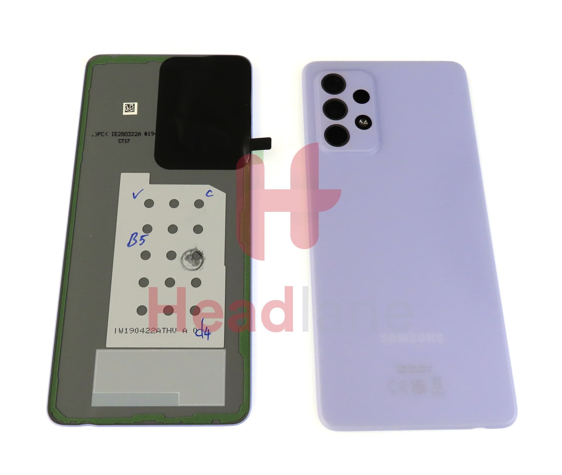 Samsung SM-A525 A526 Galaxy A52 4G / 5G Back / Battery Cover - Violet (UKCA) - view 3
