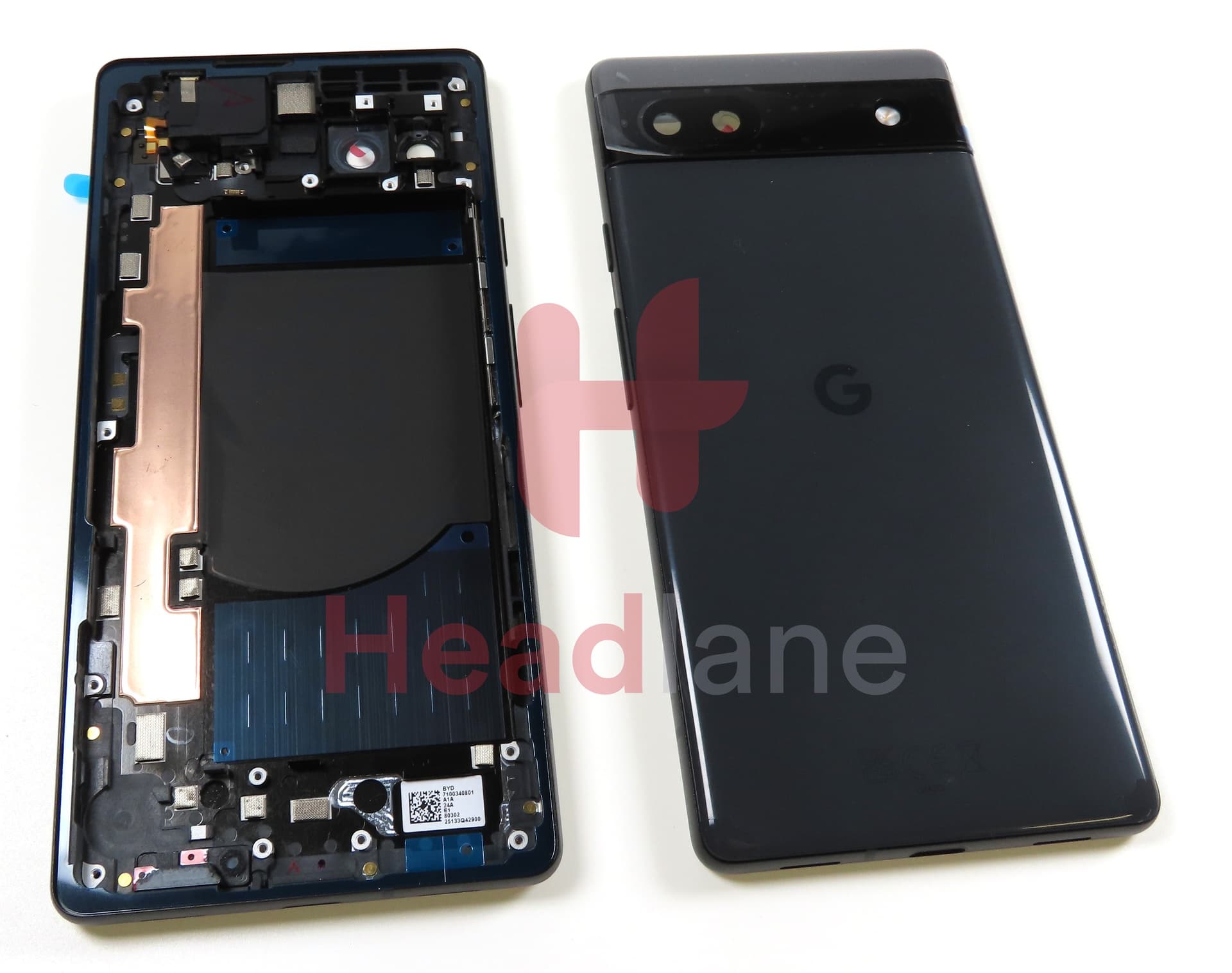 Google Pixel 6a Back / Battery Cover - Charcoal - view 2