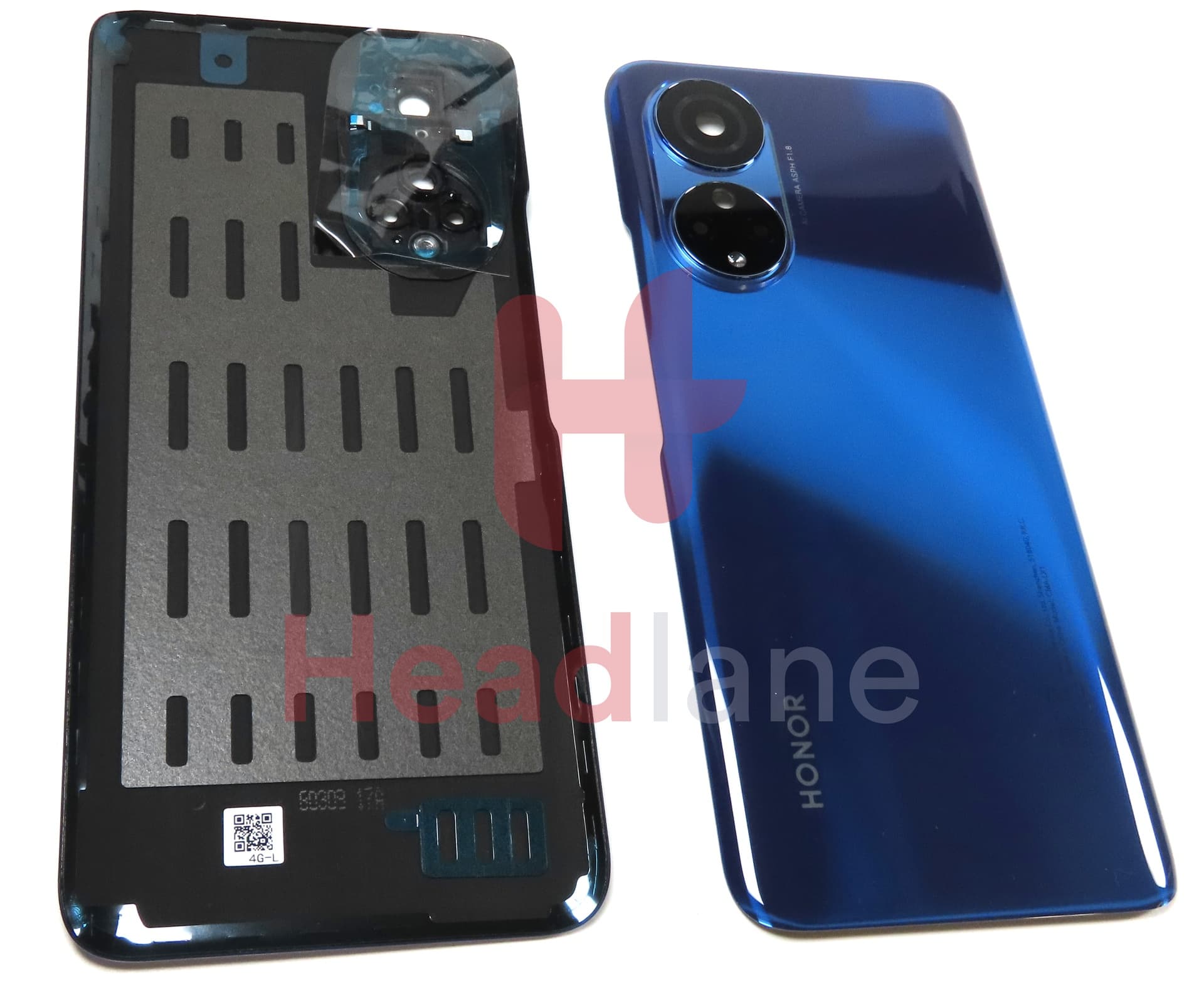 Honor X7 Back / Battery Cover + Camera Decoration + Lens - Blue - view 2