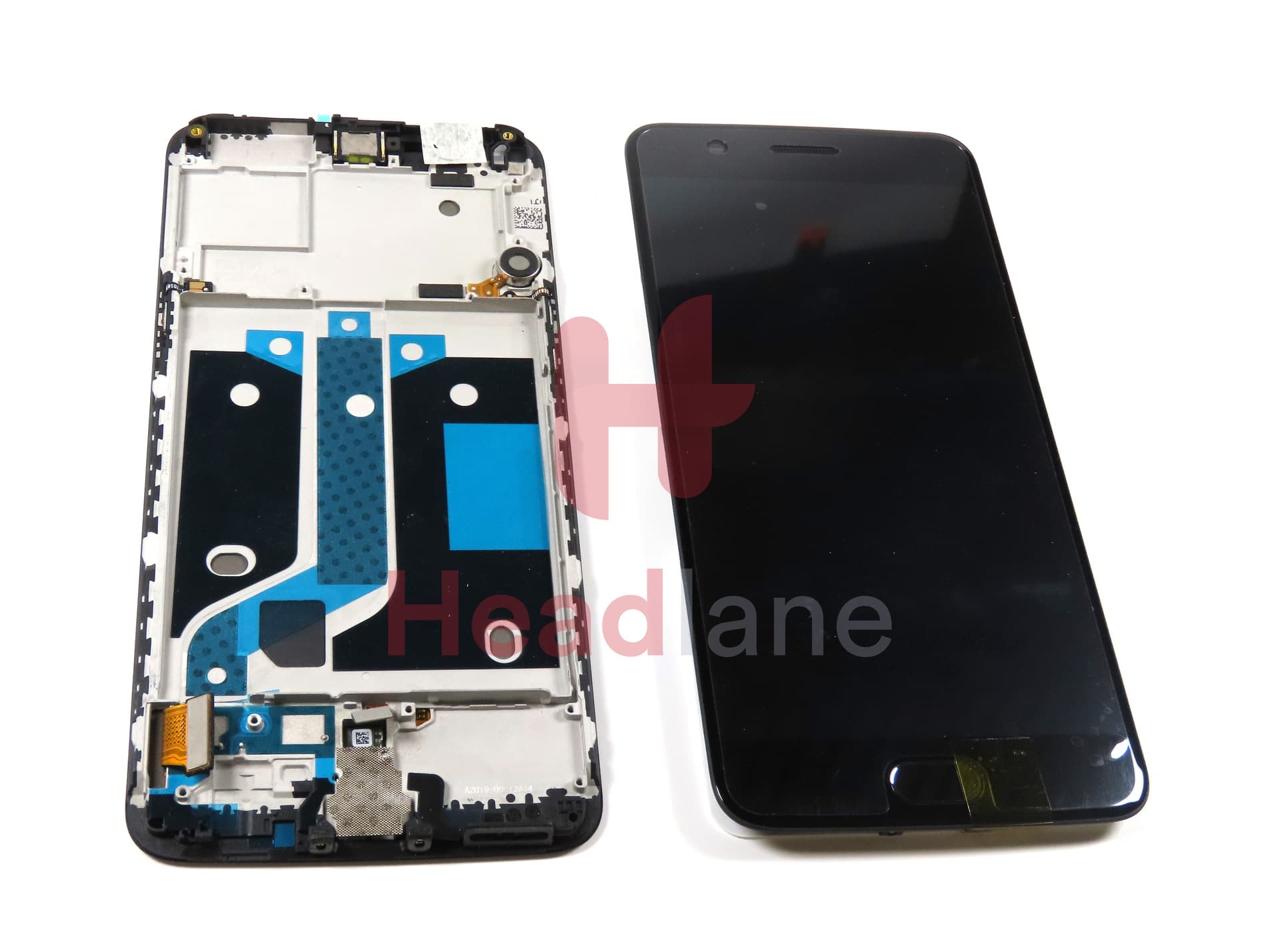 OnePlus 5 LCD Display / Screen + Touch - Black - view 2