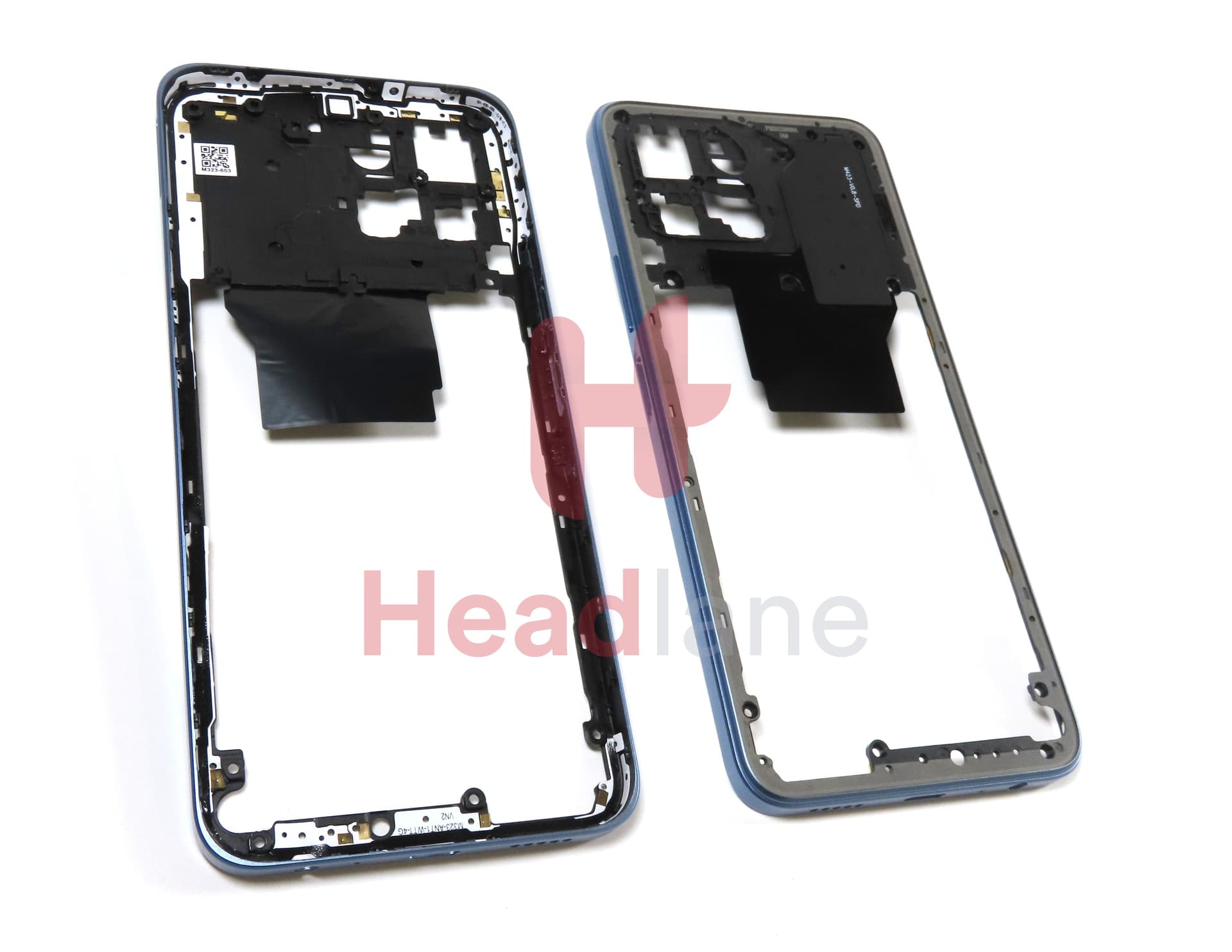 Honor X6 Middle Cover / Chassis + NFC Antenna - Blue - view 2