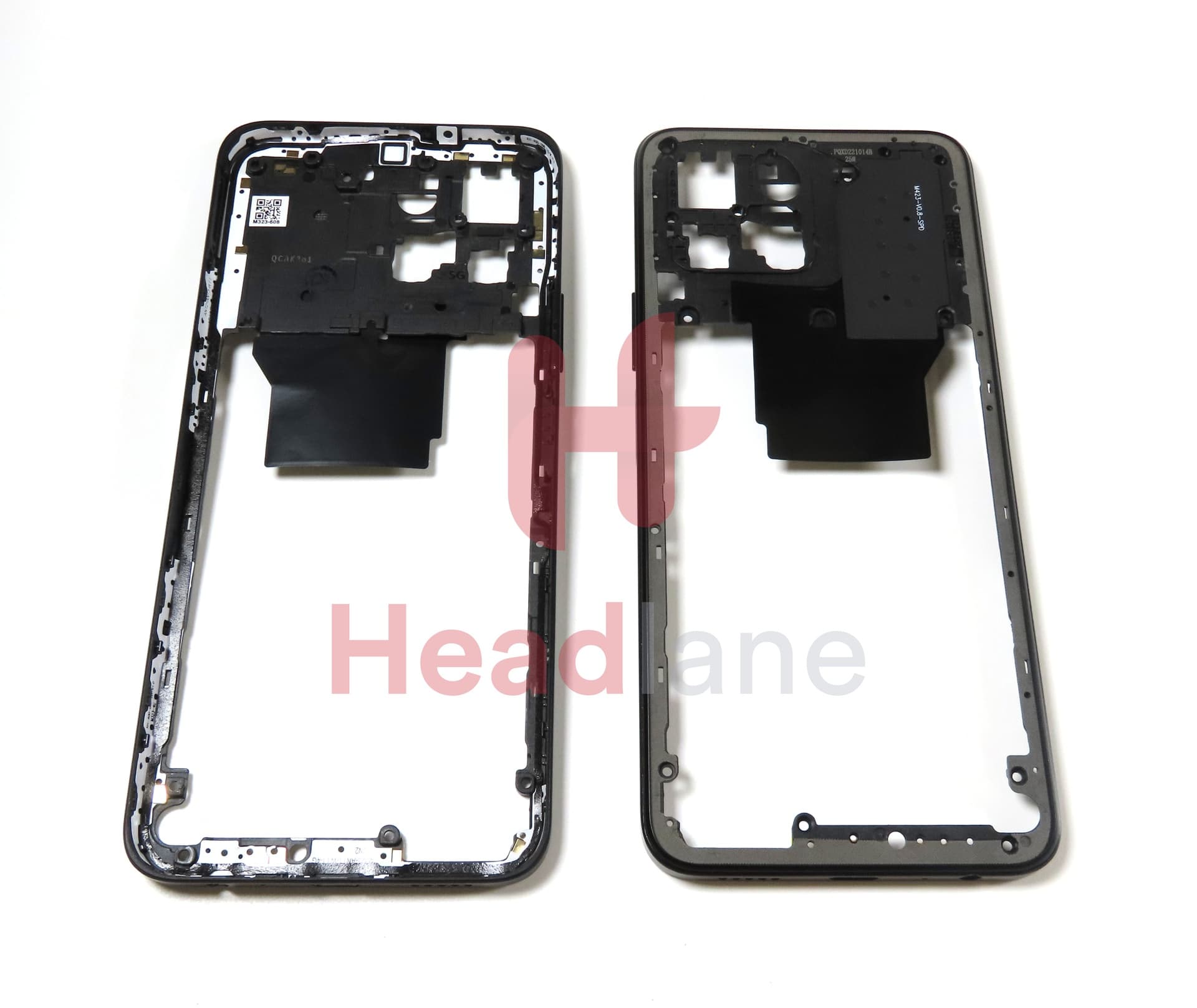 Honor X6 Middle Cover / Chassis + NFC Antenna - Black - view 2