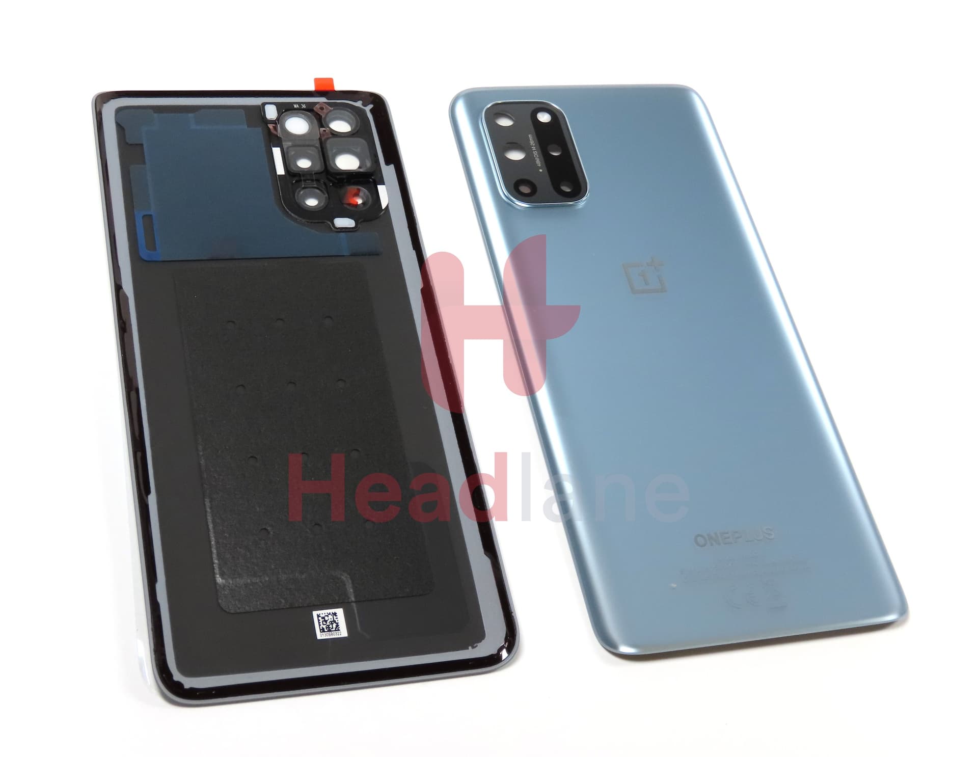 OnePlus 8T Back / Battery Cover - Lunar Silver - view 2