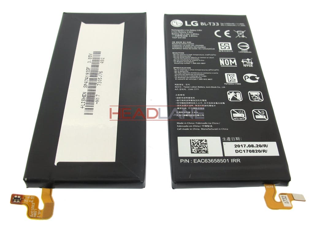 LG M700N Q6 Internal Battery - view 2