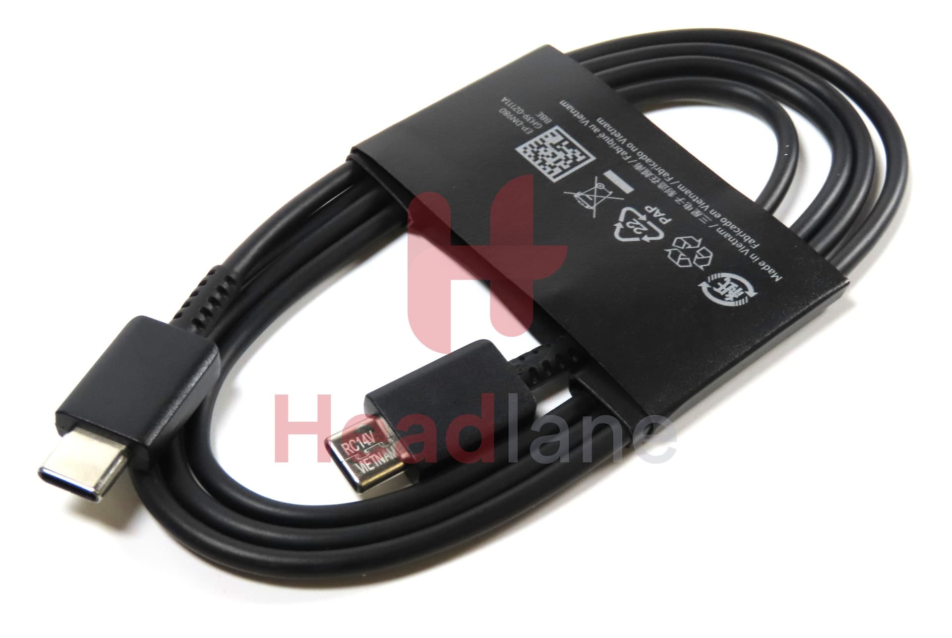 Samsung SM-S901 S906 S908 Galaxy S22 / S22+ / Plus / S22 Ultra EP-DN980BBE USB-C Cable 1m - Black - view 2