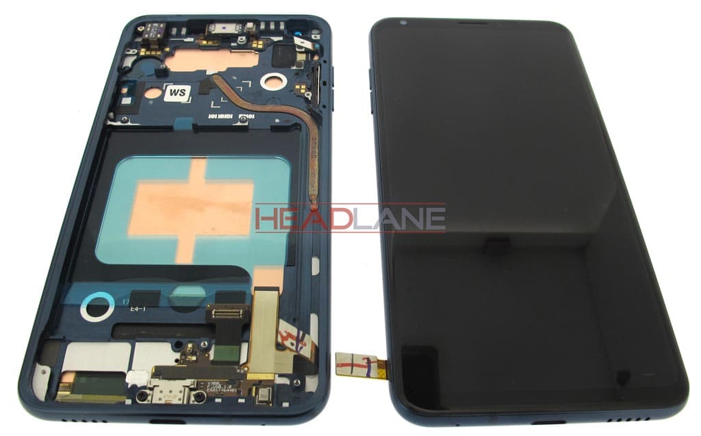 LG H930 V30 LCD Display / Screen + Touch - Blue - view 2