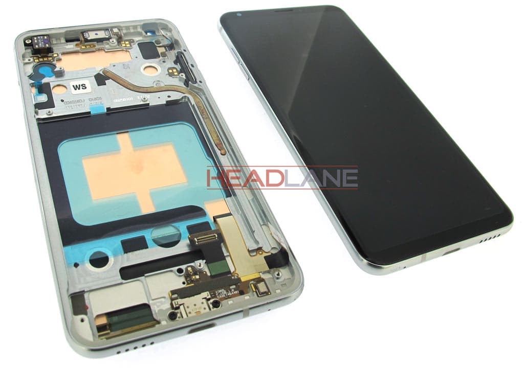 LG H930 V30 LCD Display / Screen + Touch - Silver - view 2