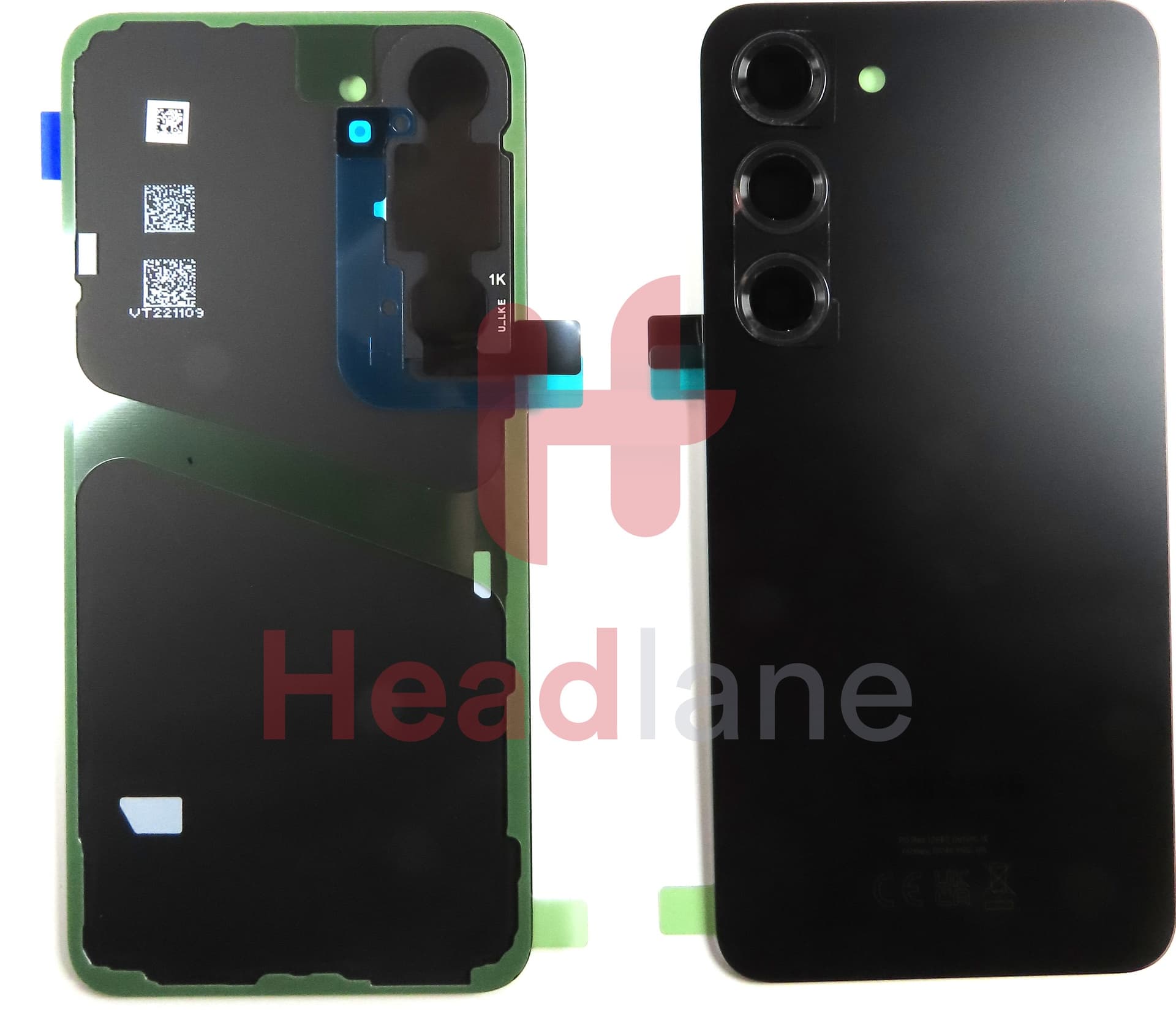 Samsung SM-S911 Galaxy S23 Back / Battery Cover - Black - view 3