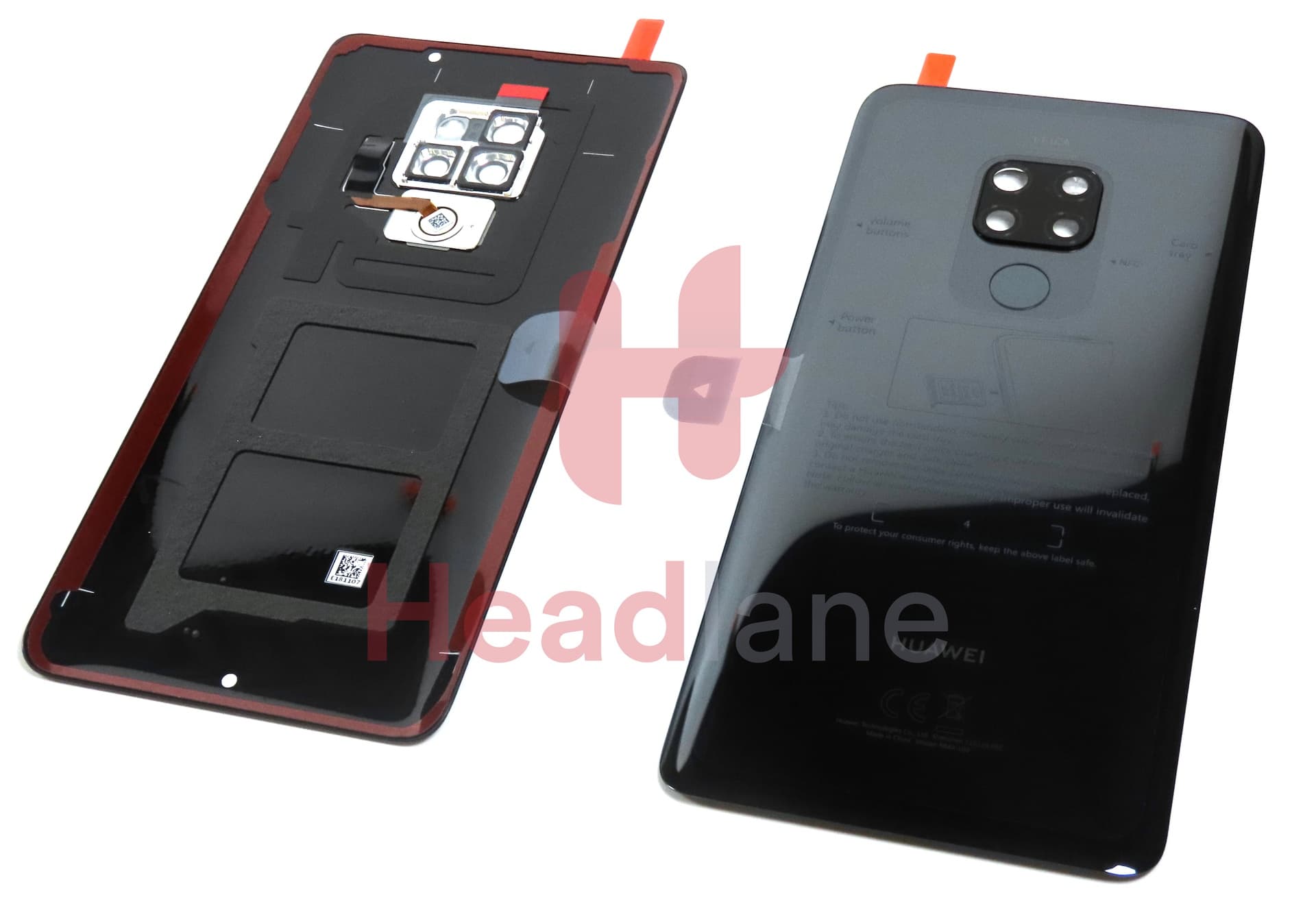 Huawei Mate 20 Back / Battery Cover - Black (Single SIM) - view 2