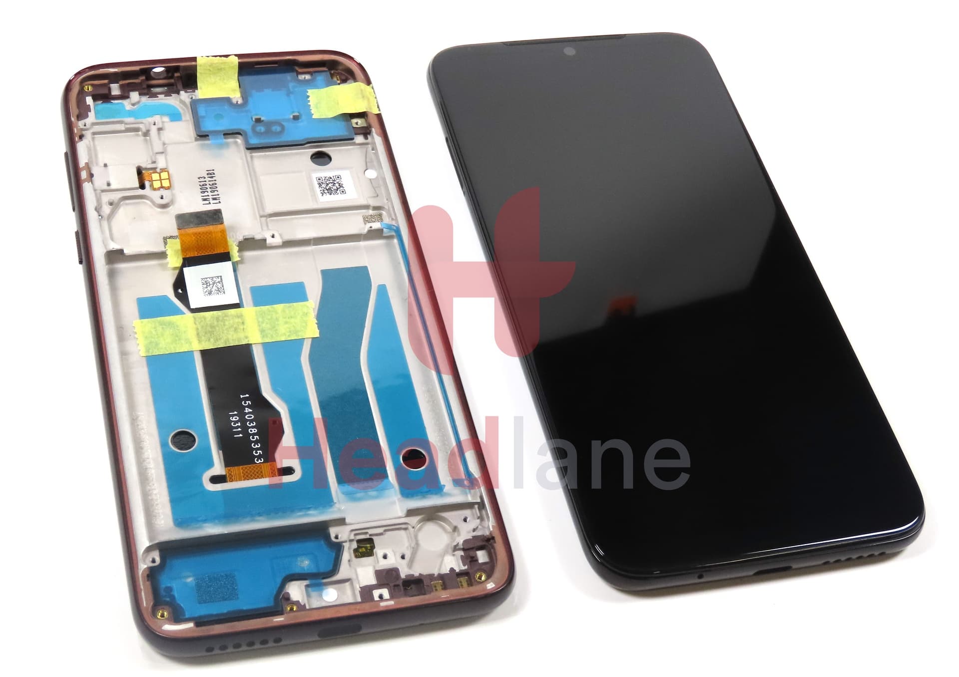 Motorola XT2019 Moto G8 Plus LCD Display / Screen + Touch - Berry / Dark Red - view 2