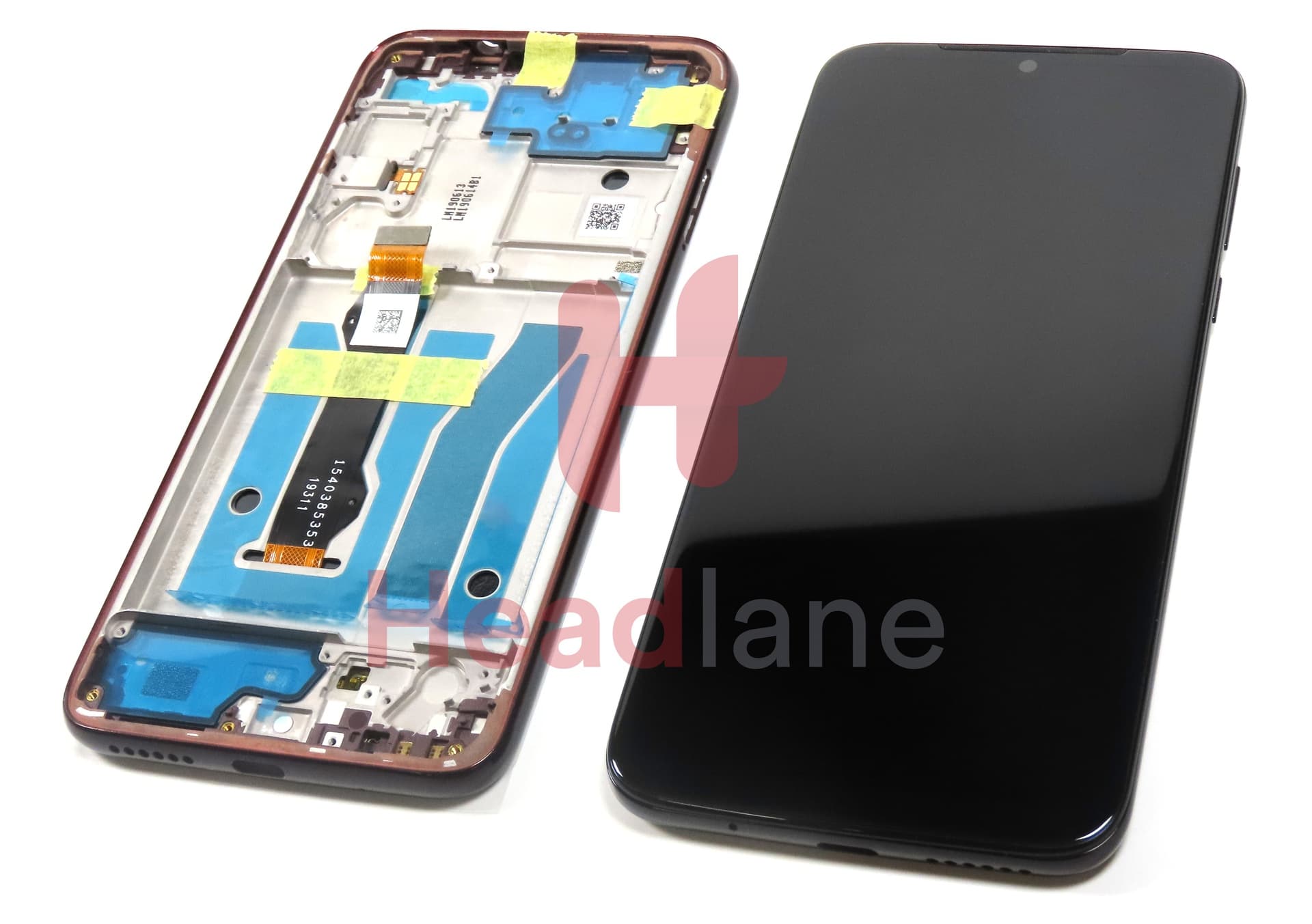 Motorola XT2019 Moto G8 Plus LCD Display / Screen + Touch - Berry / Dark Red - view 3