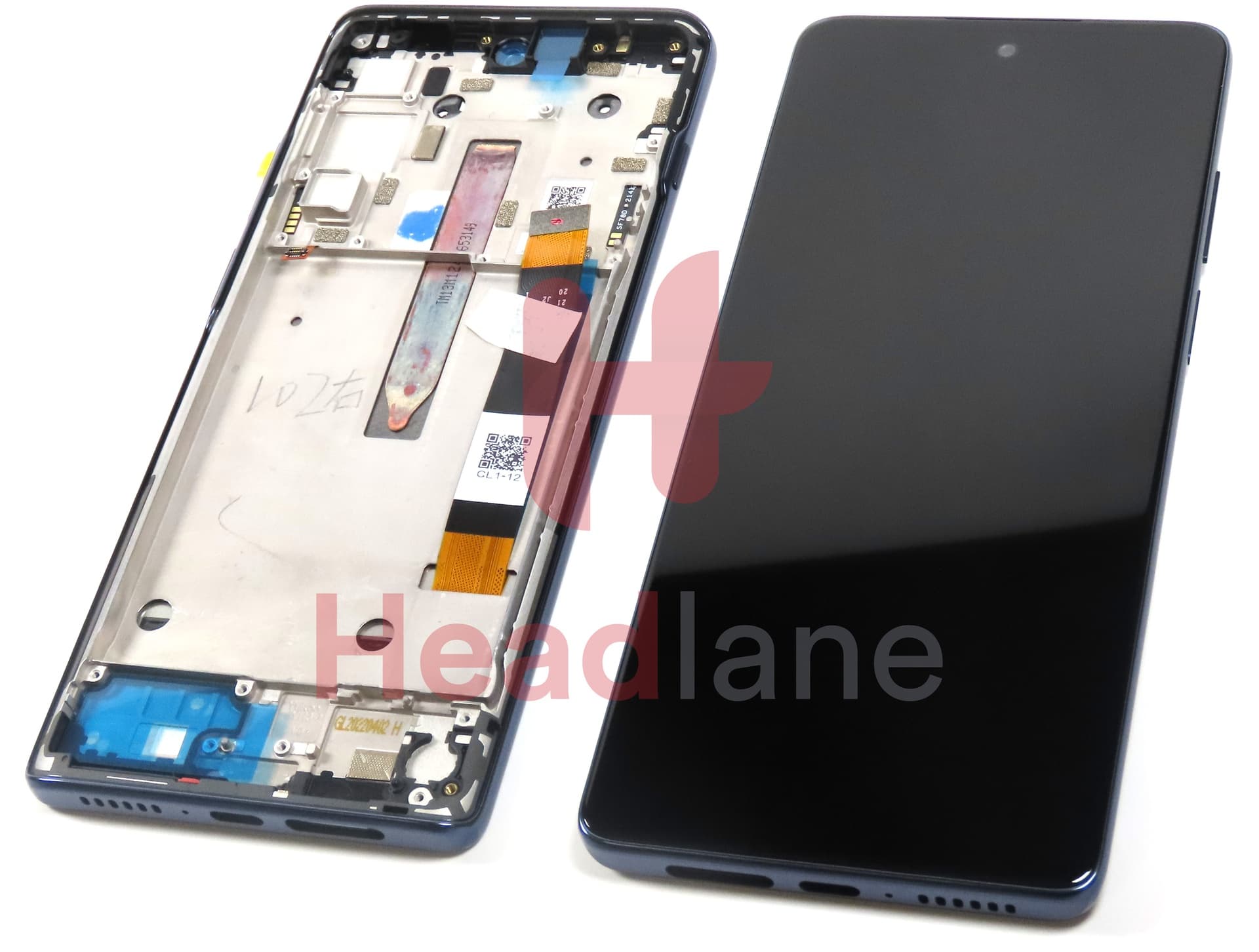 Motorola XT2175 Moto G200 5G LCD Display / Screen + Touch - Blue - view 3