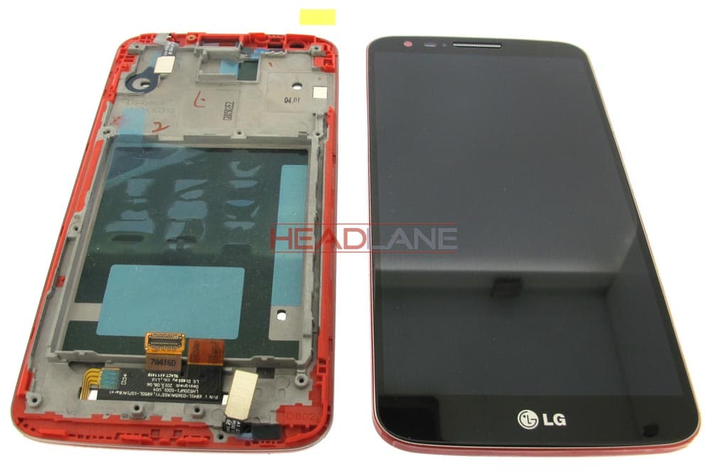 LG D802 G2 LCD Display / Screen + Touch - Red - view 2