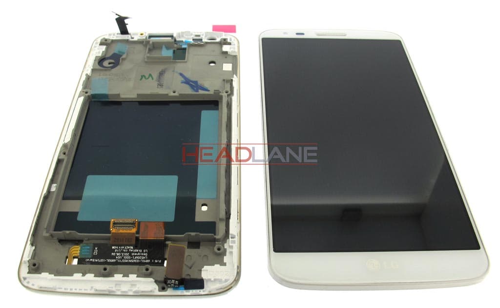LG D802 G2 LCD Display / Screen + Touch - White - view 2