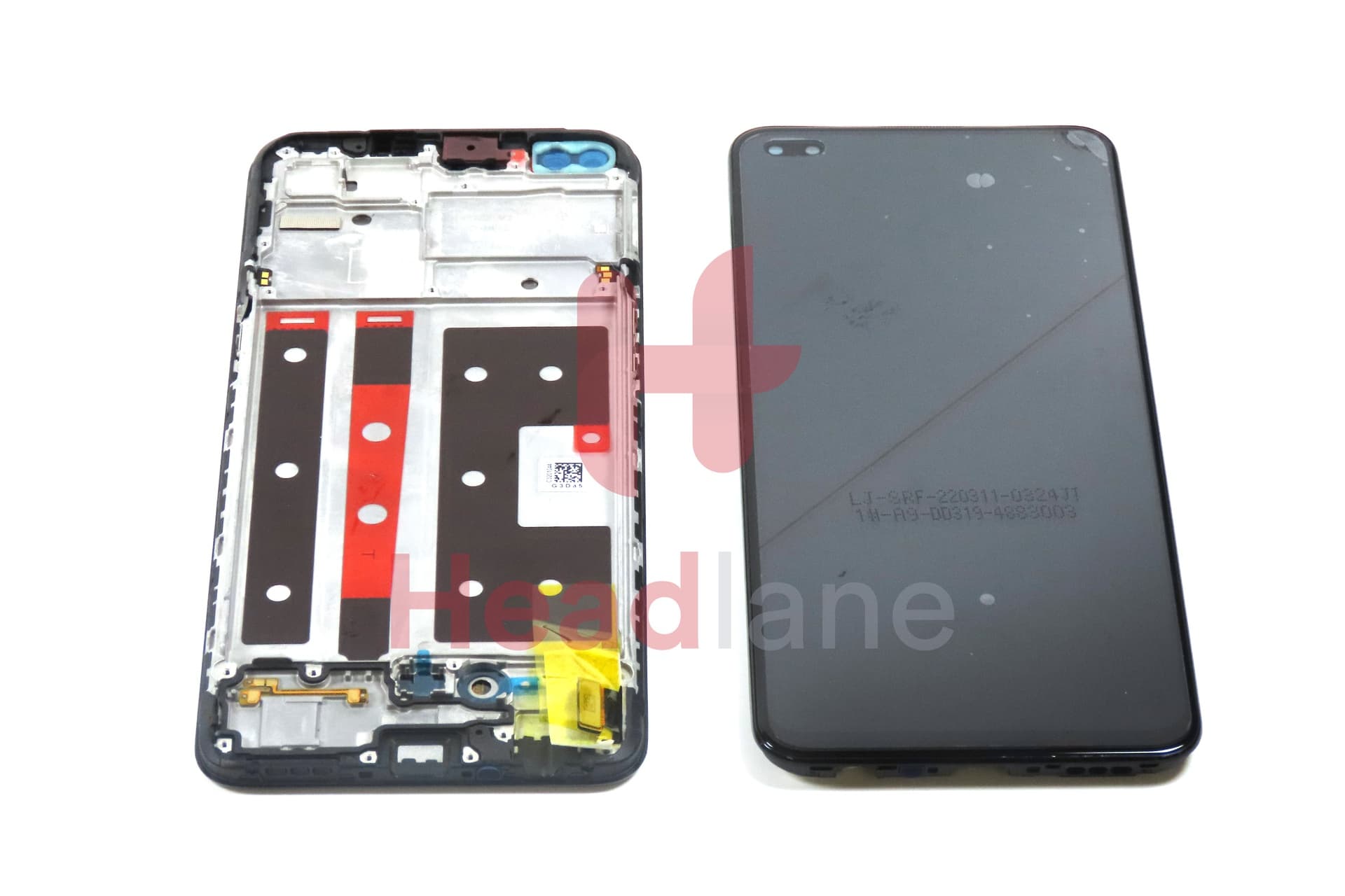 Oppo CPH2125 Reno4 Lite LCD Display / Screen + Touch - Black - view 2