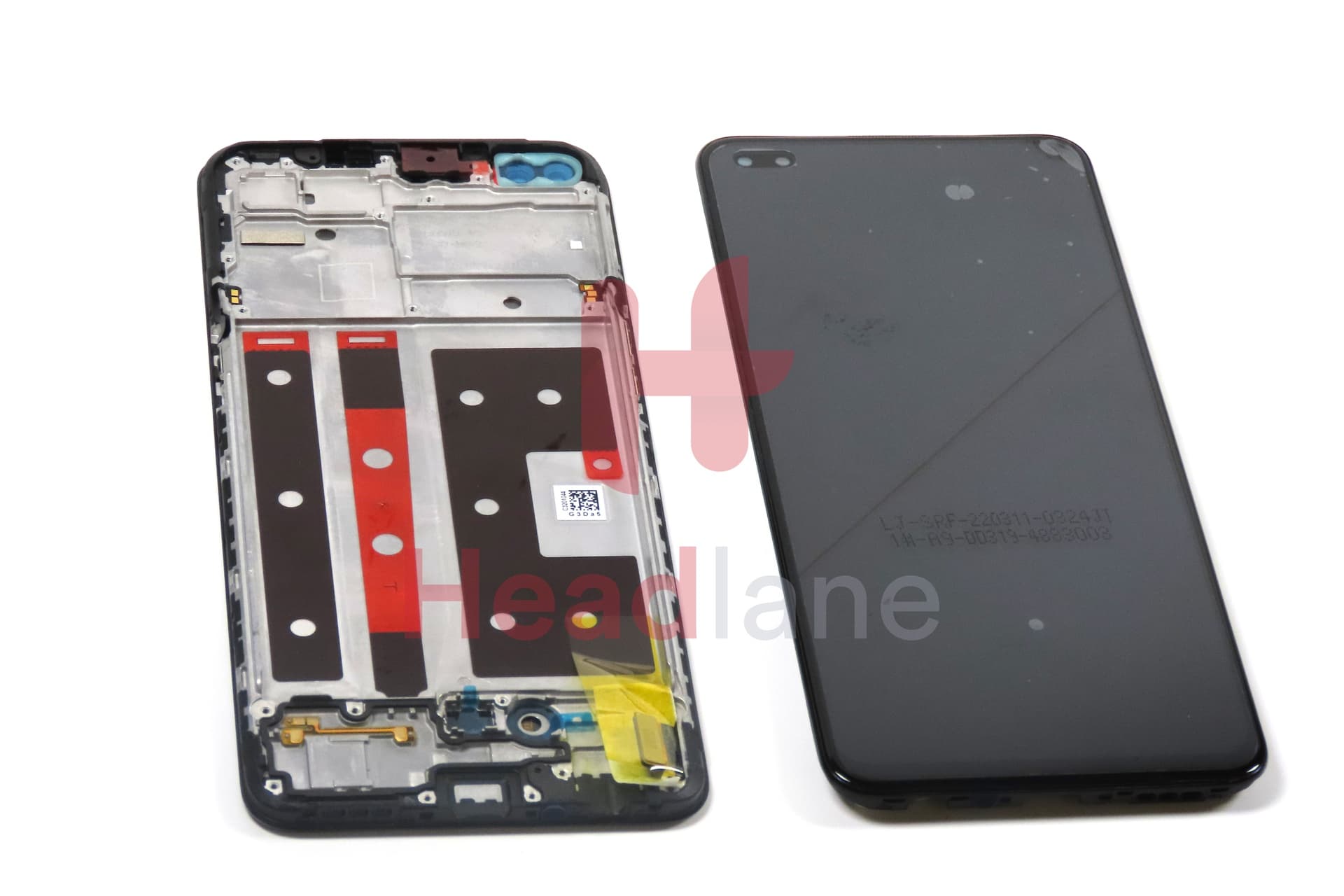Oppo CPH2125 Reno4 Lite LCD Display / Screen + Touch - Black - view 3