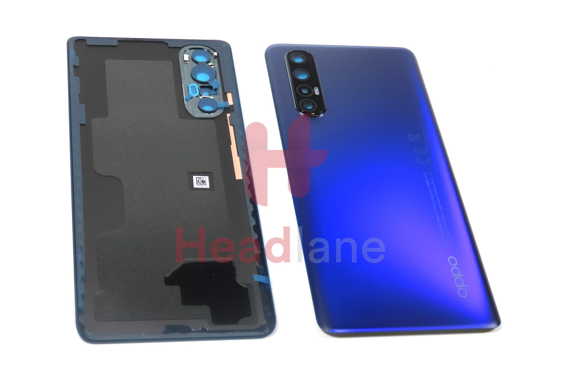 Oppo CPH2009 Find X2 Neo Back / Battery Cover - Blue 2