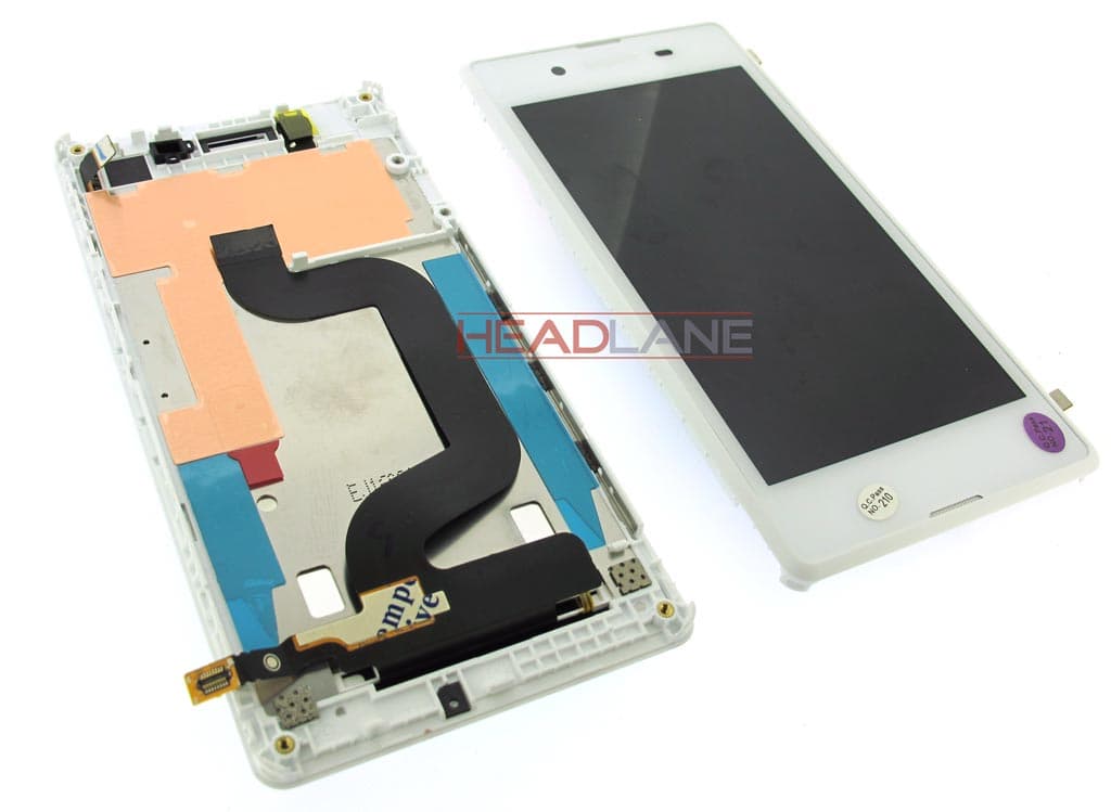 Sony D2202 Xperia E3 LCD Display / Screen + Touch - White - view 2