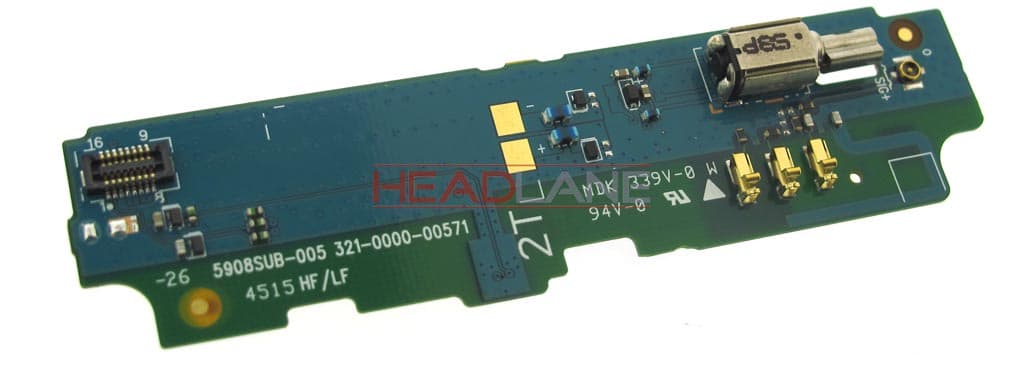 Sony D2203 D2206 Xperia E3 Microphone / Vibra PBA Board - view 2