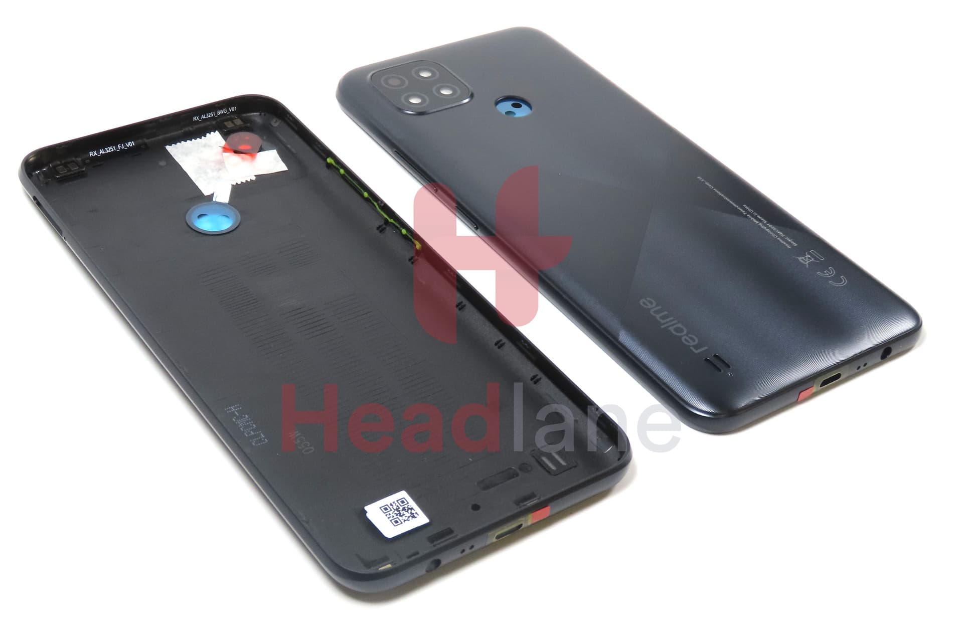 Realme RMX3201 C21 Back / Battery Cover - Cross Black - view 2