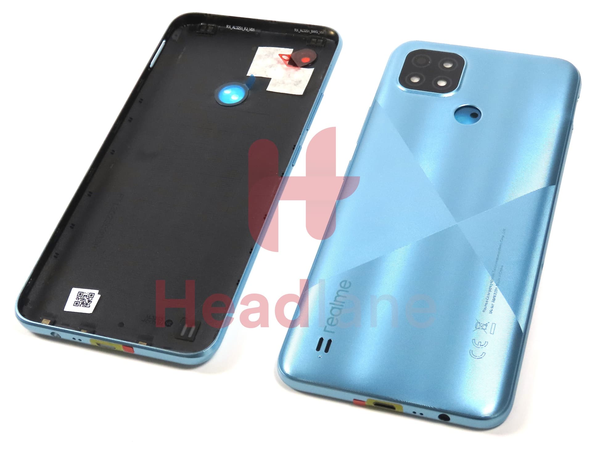 Realme RMX3201 C21 Back / Battery Cover - Cross Blue - view 3