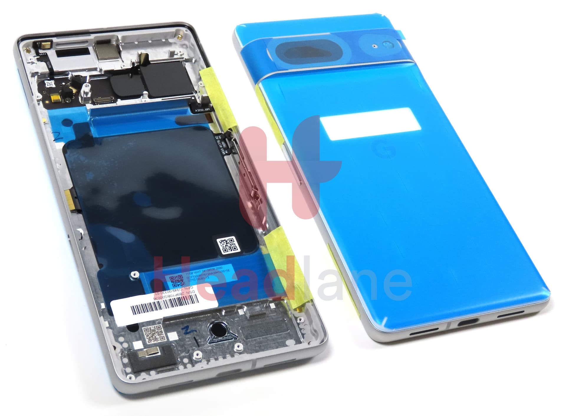 Google Pixel 7 Back / Battery Cover - Snow / White - view 2