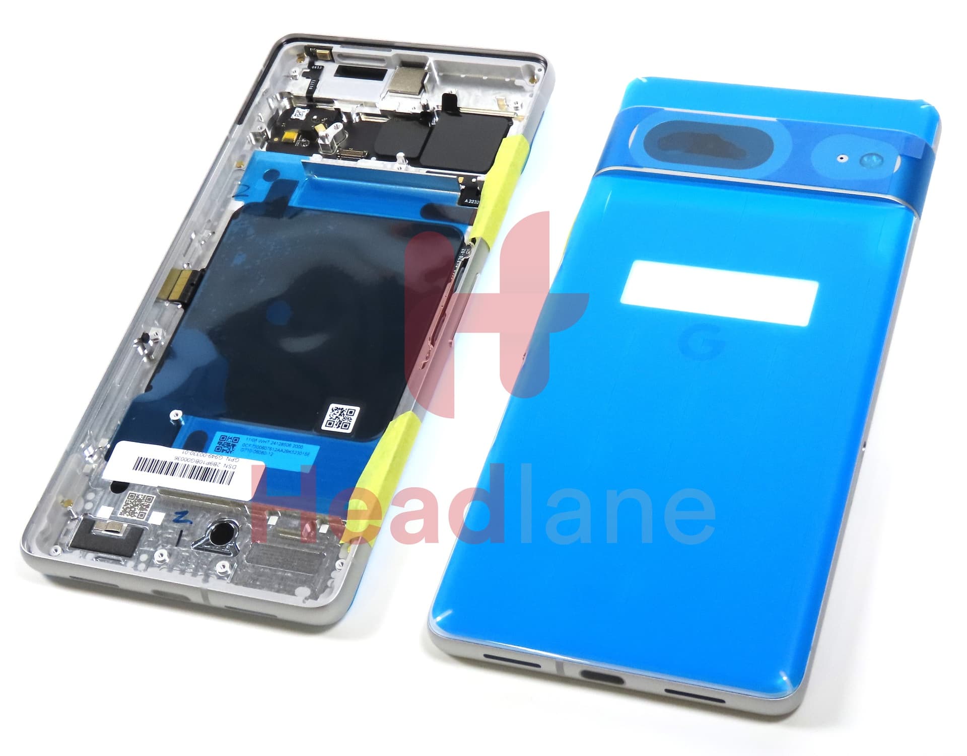 Google Pixel 7 Back / Battery Cover - Snow / White - view 3