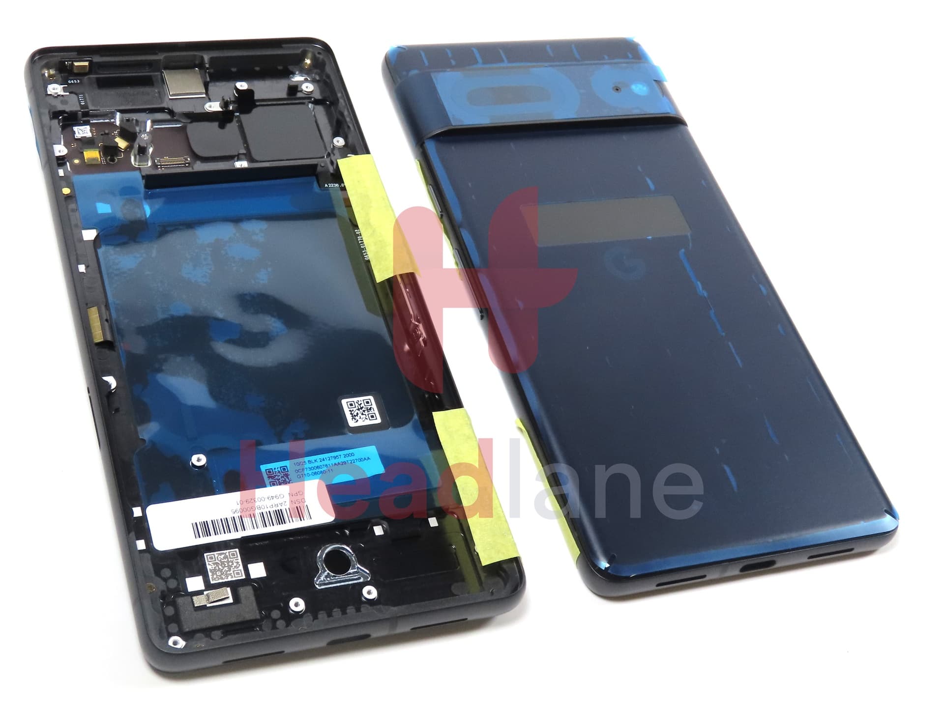 Google Pixel 7 Back / Battery Cover - Obsidian / Black - view 2