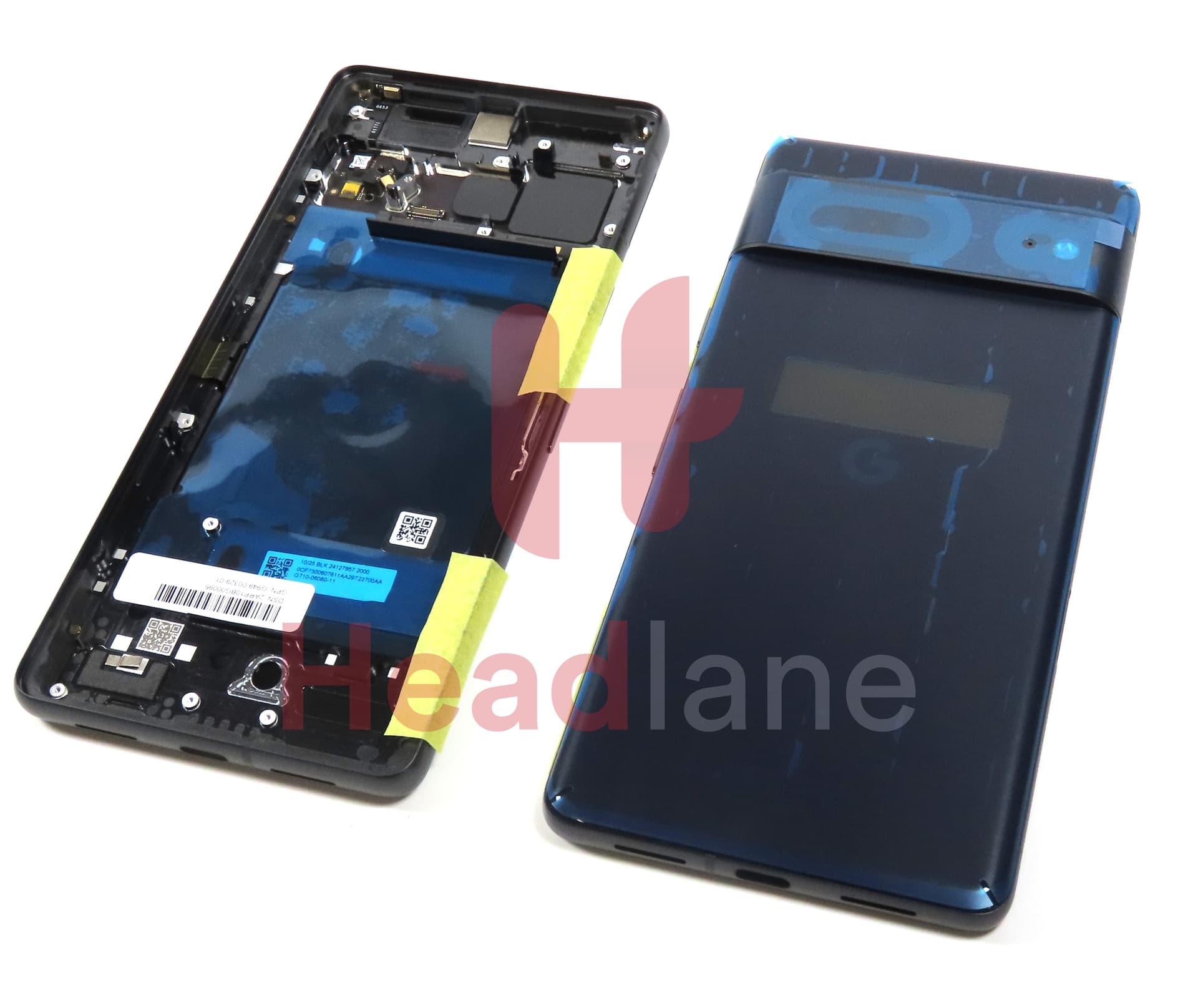 Google Pixel 7 Back / Battery Cover - Obsidian / Black - view 3