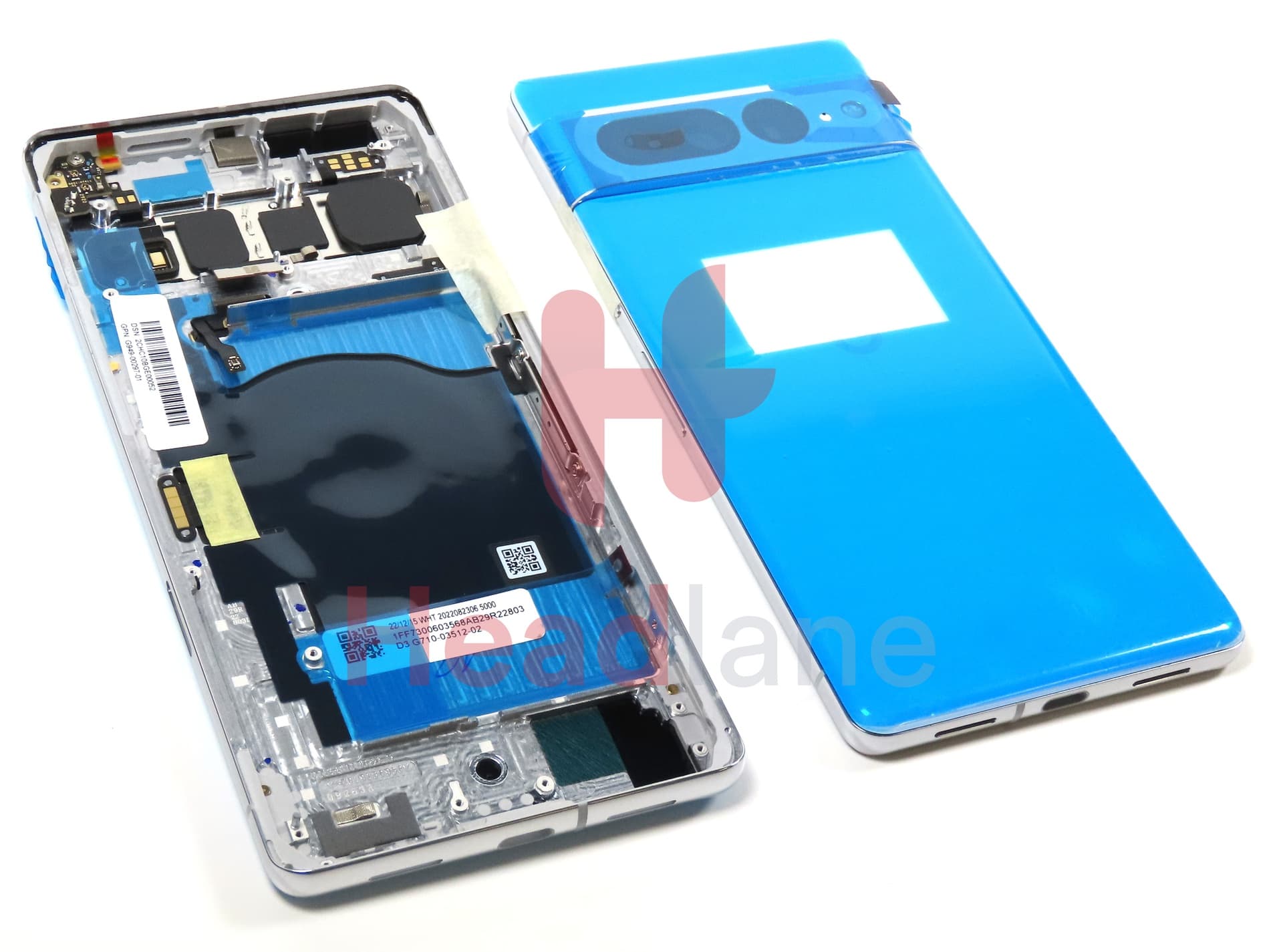 Google Pixel 7 Pro Back / Battery Cover - Snow / White - view 2