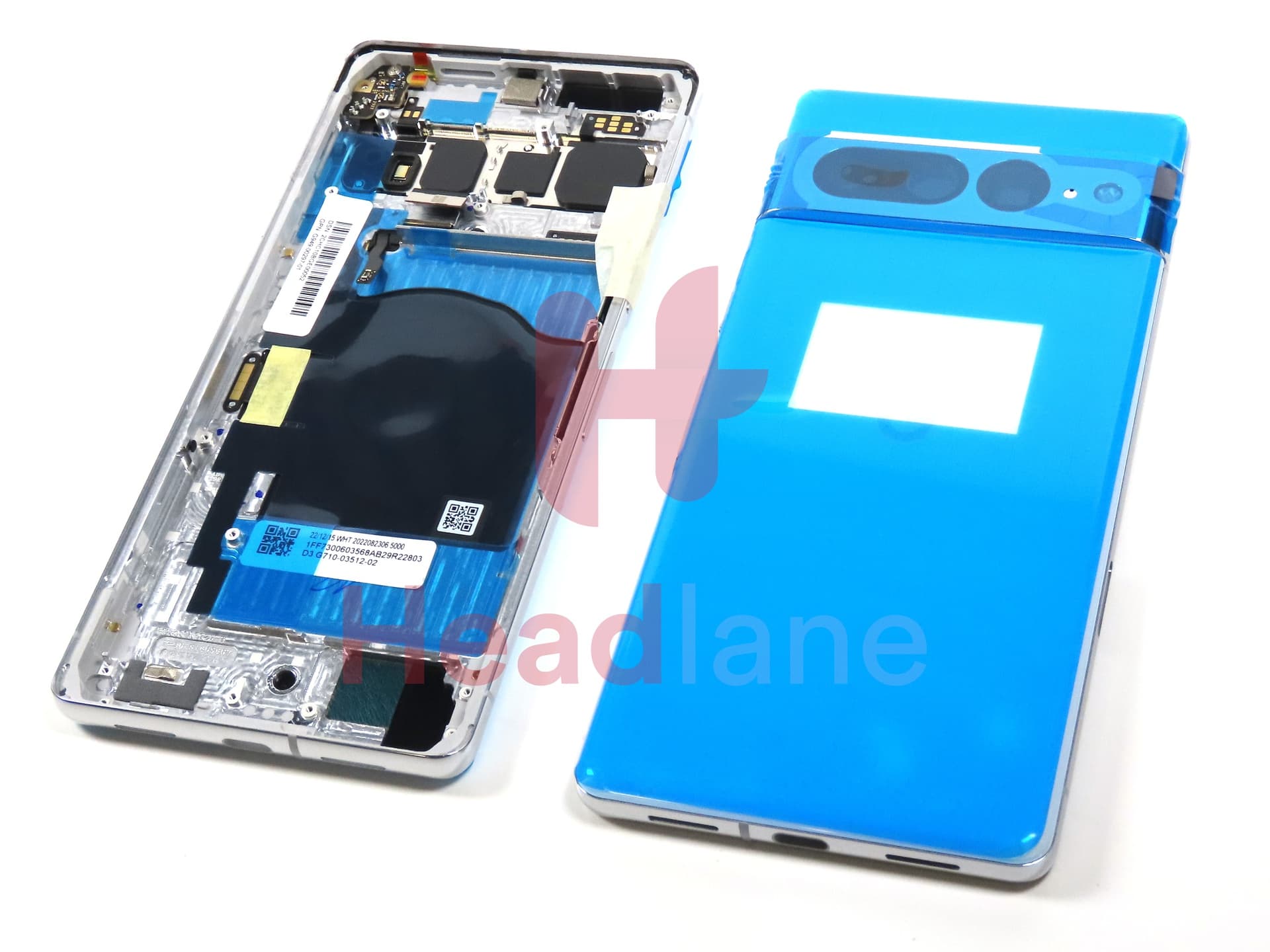 Google Pixel 7 Pro Back / Battery Cover - Snow / White - view 3