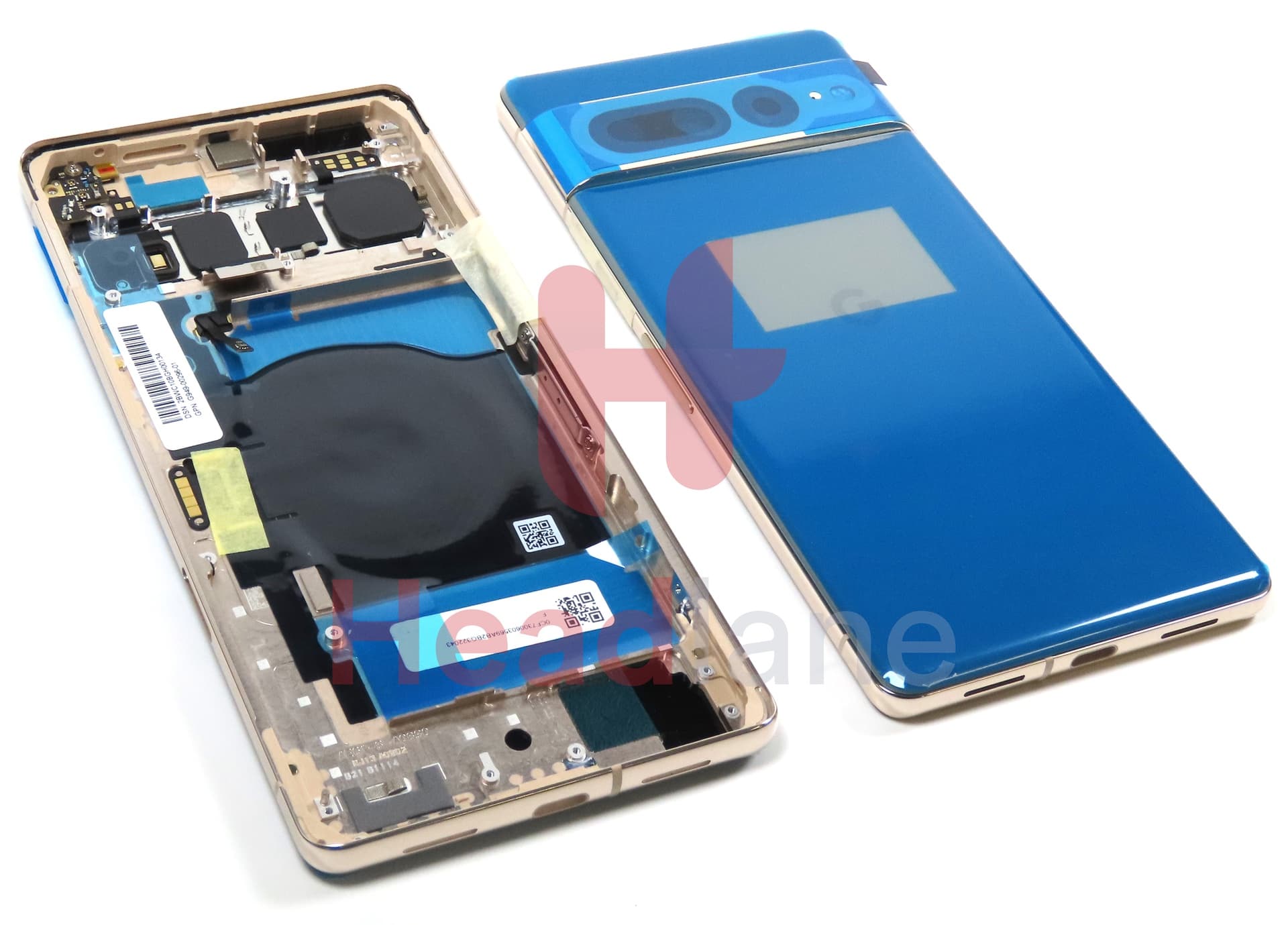 Google Pixel 7 Pro Back / Battery Cover - Hazel / Grey - view 2