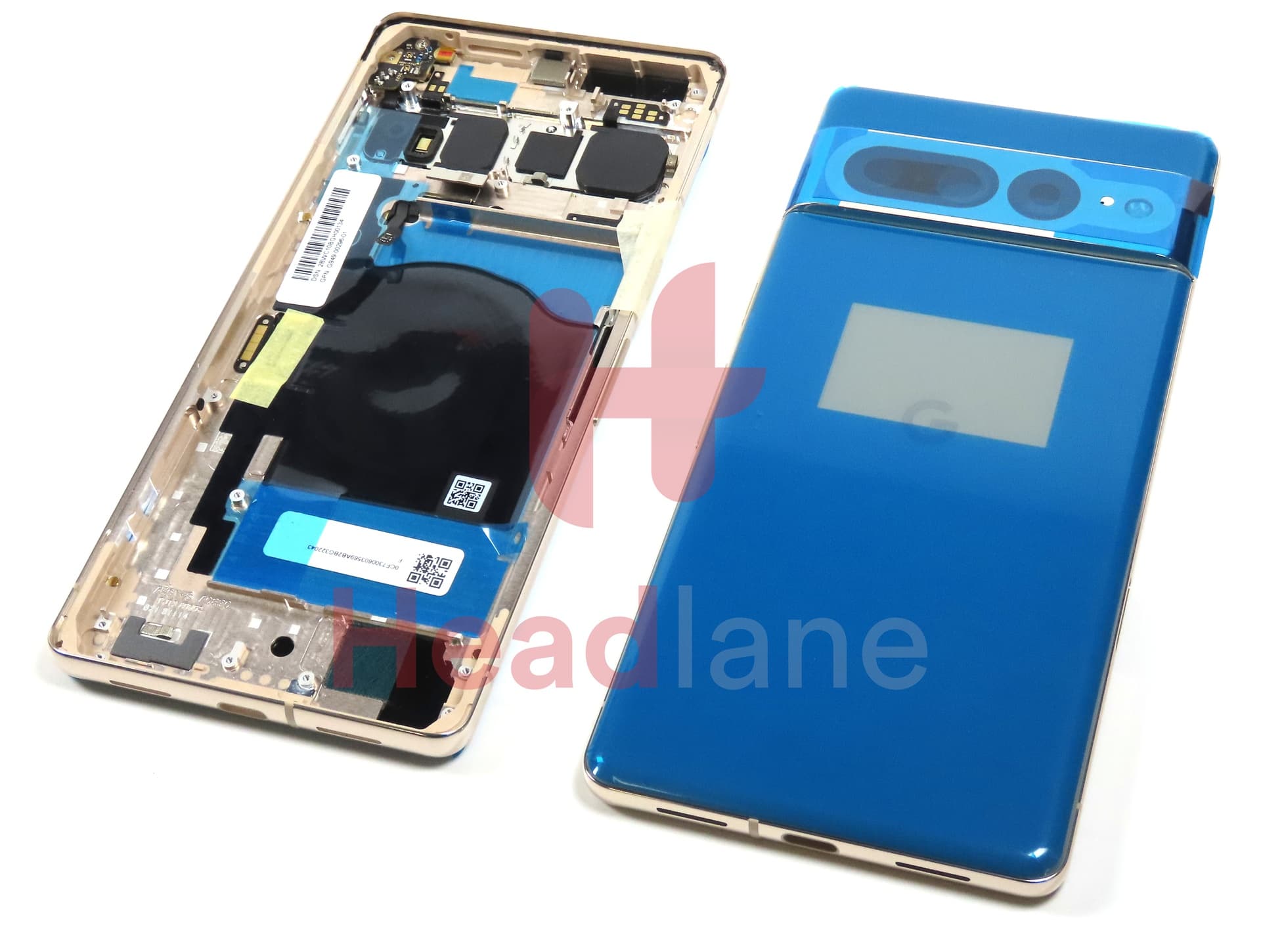 Google Pixel 7 Pro Back / Battery Cover - Hazel / Grey - view 3