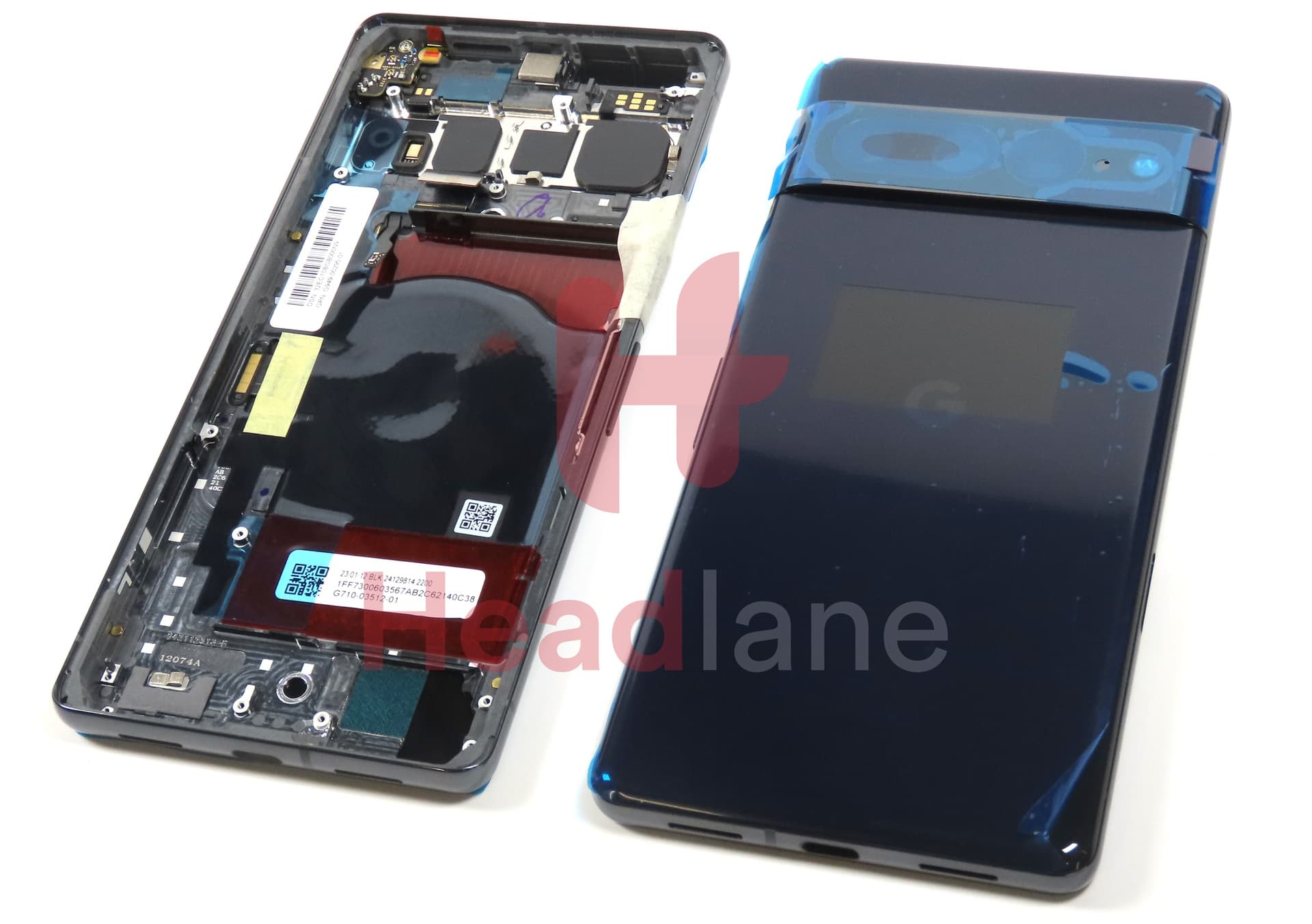 Google Pixel 7 Pro Back / Battery Cover - Obsidian / Black - view 2