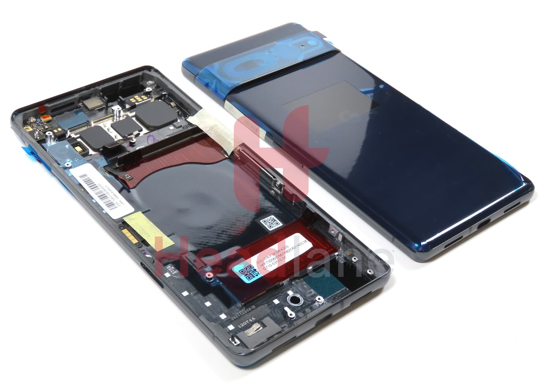 Google Pixel 7 Pro Back / Battery Cover - Obsidian / Black - view 3