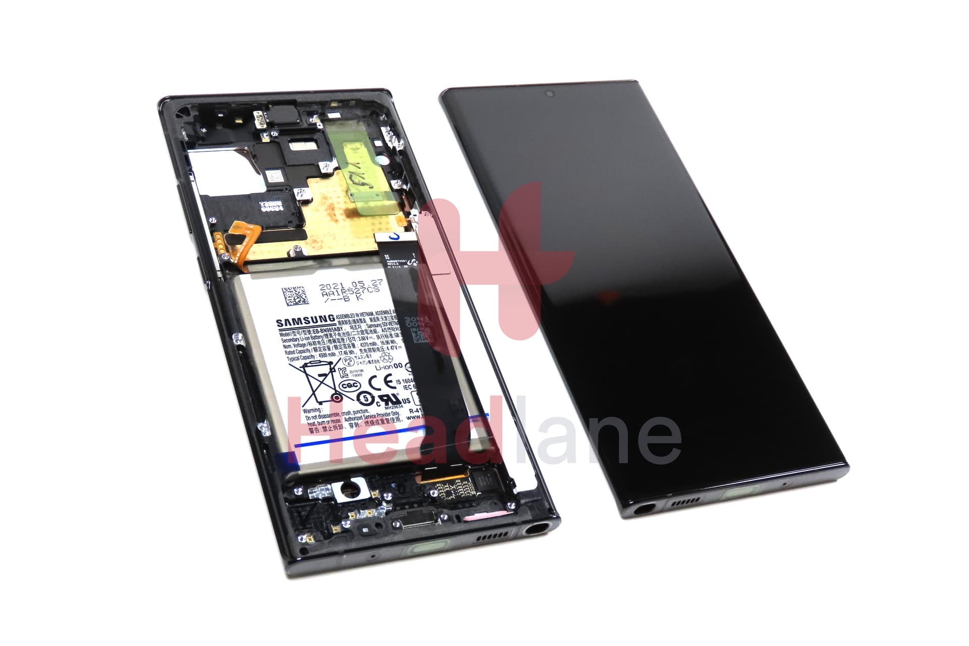 Samsung SM-N986 N985 Galaxy Note 20 Ultra 5G /4G LCD Display / Screen + Touch + Battery - Black - view 3