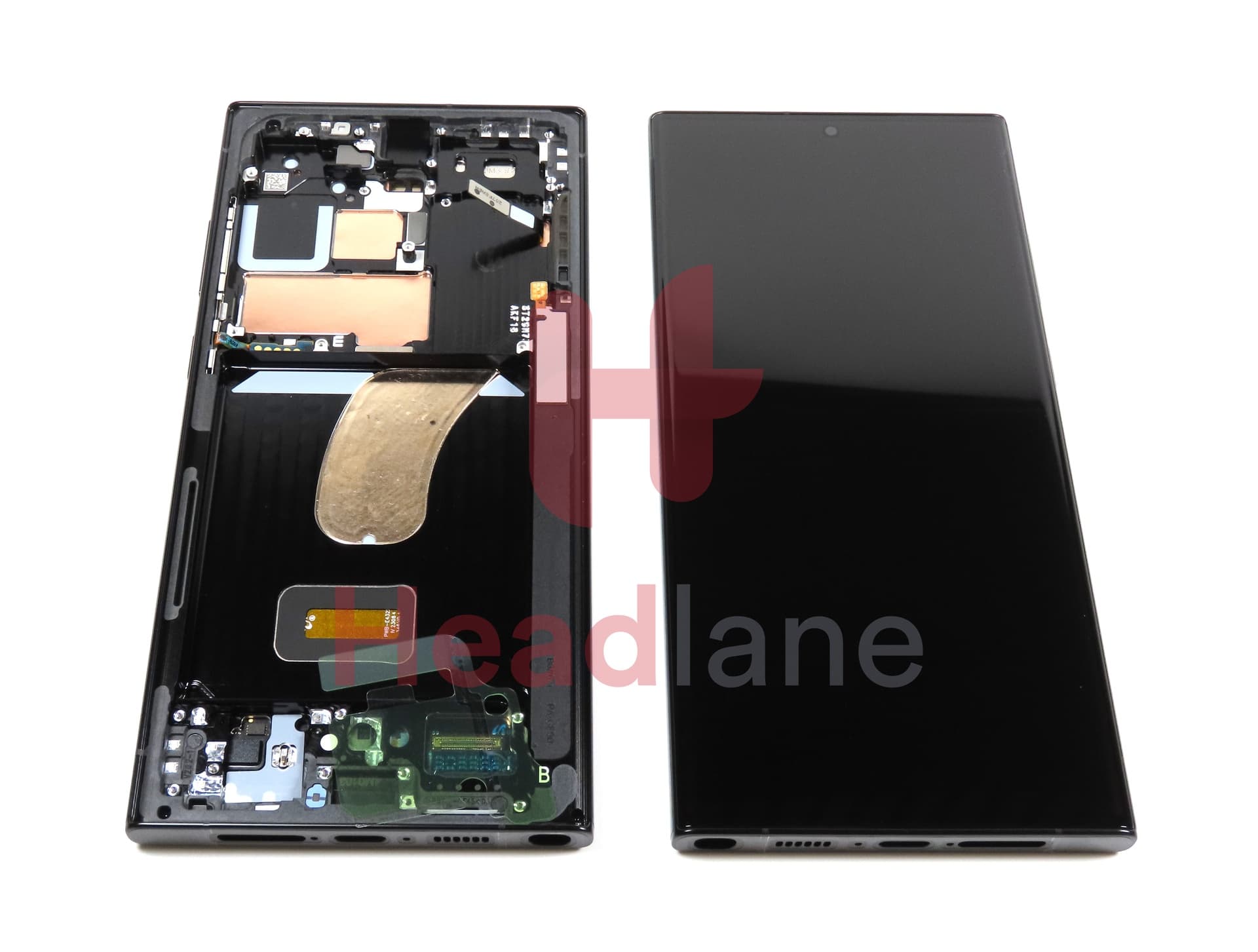 Samsung SM-S918 Galaxy S23 Ultra LCD Display / Screen + Touch - Graphite / Red - view 2